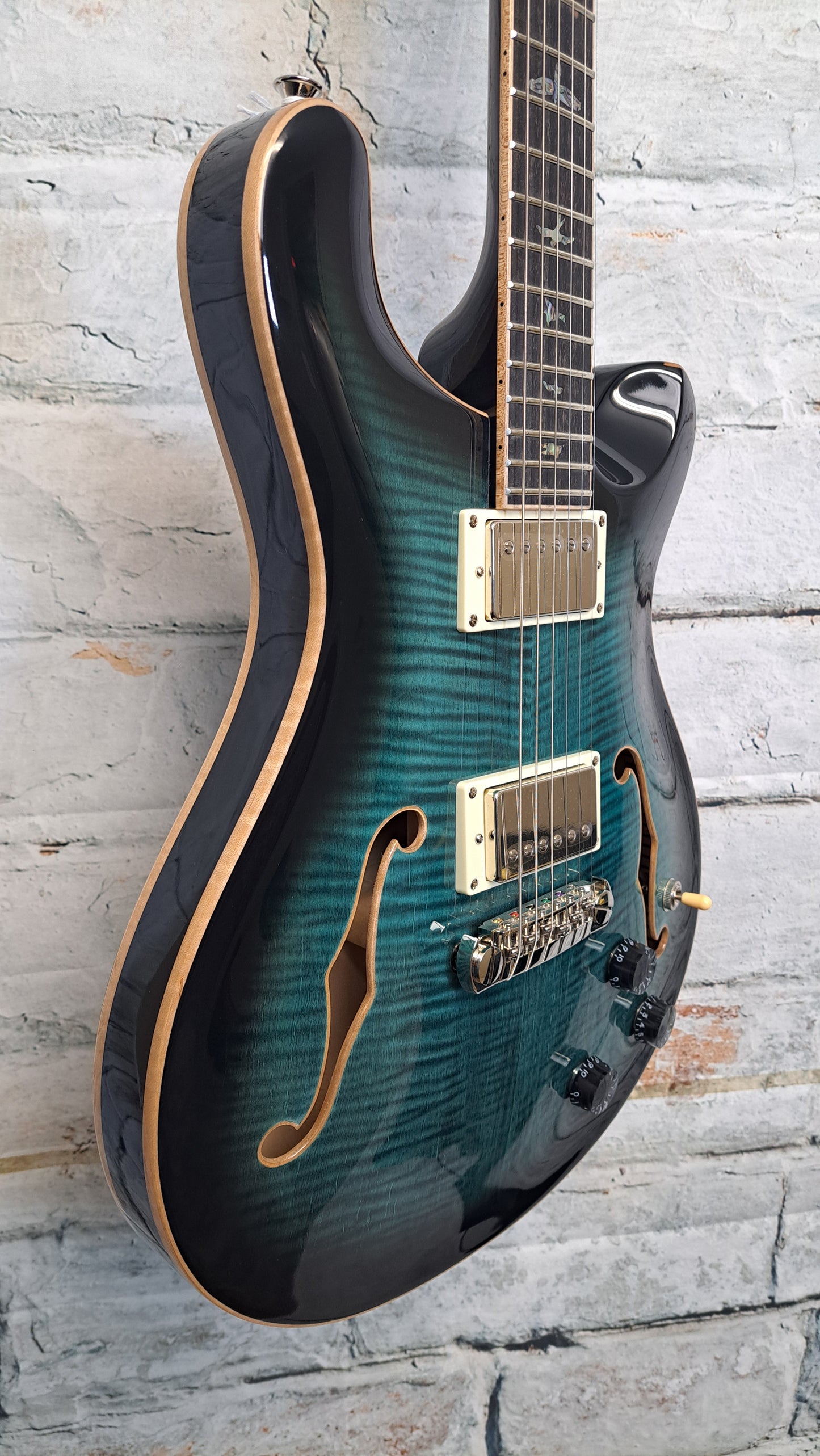 PRS SE Hollowbody II Piezo - Peacock Blue