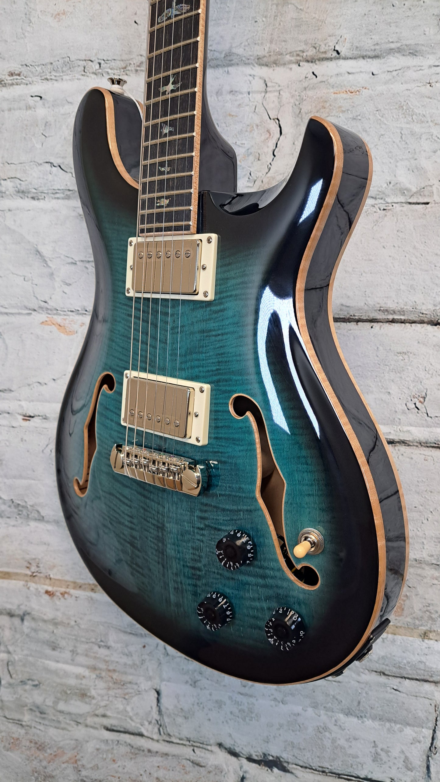 PRS SE Hollowbody II Piezo - Peacock Blue