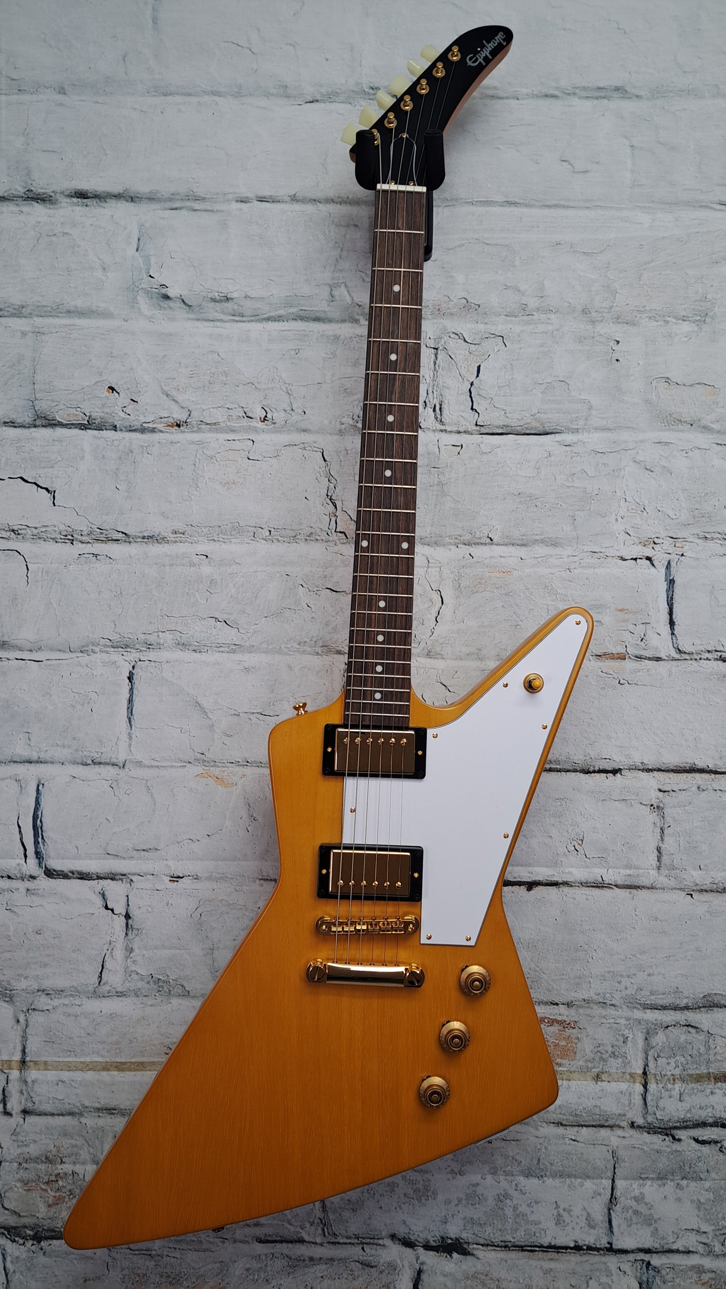 Epiphone 1958 Korina Explorer (white pickguard)