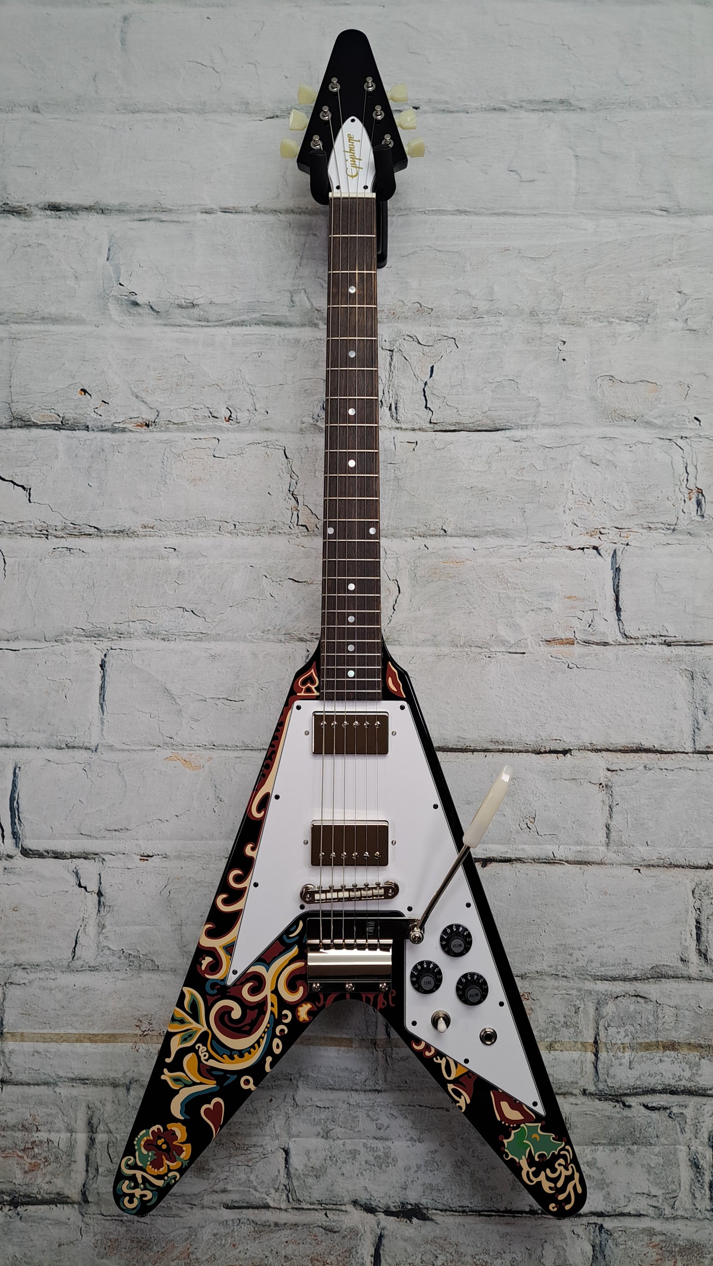 Epiphone Jimi Hendrix "Love Drops" Flying V - Ebony