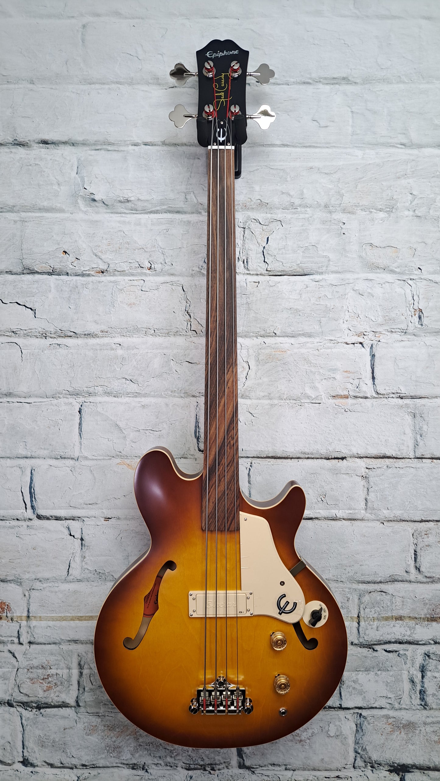 Epiphone Jack Casady Fretless Bass - Aged Royal Tan