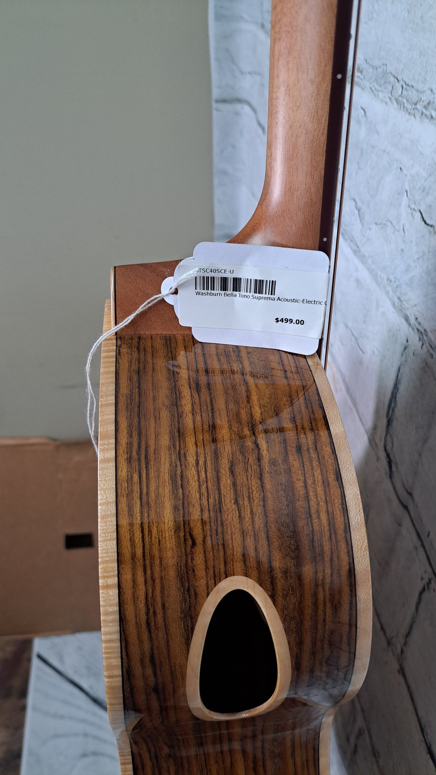 Washburn Bella Tono Suprema SC40SCE Acoustic-Electric - Natural Gloss