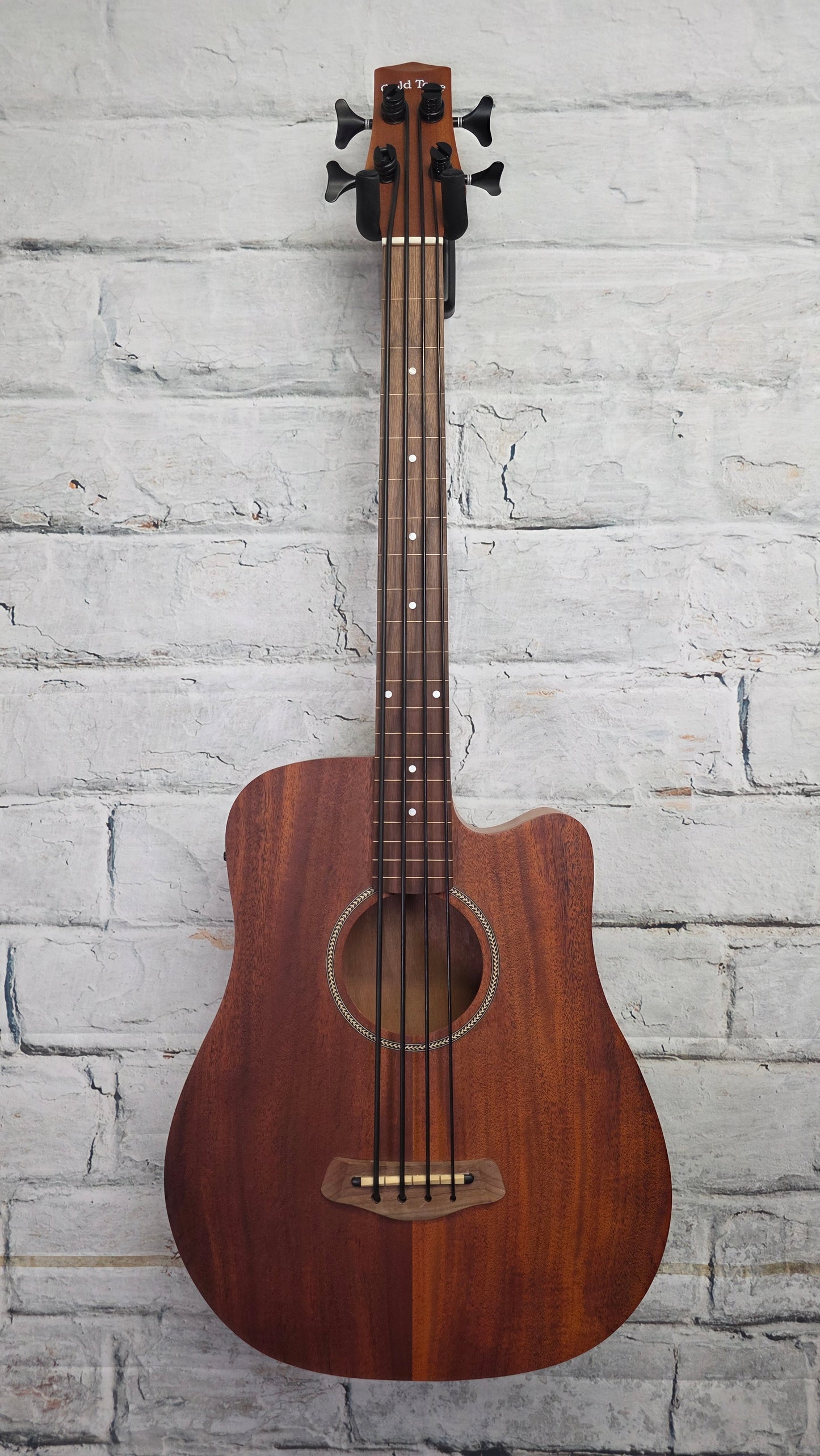 Gold Tone M-Bass25FL 25-inch Scale Fretless Acoustic-Electric MicroBass - Natural