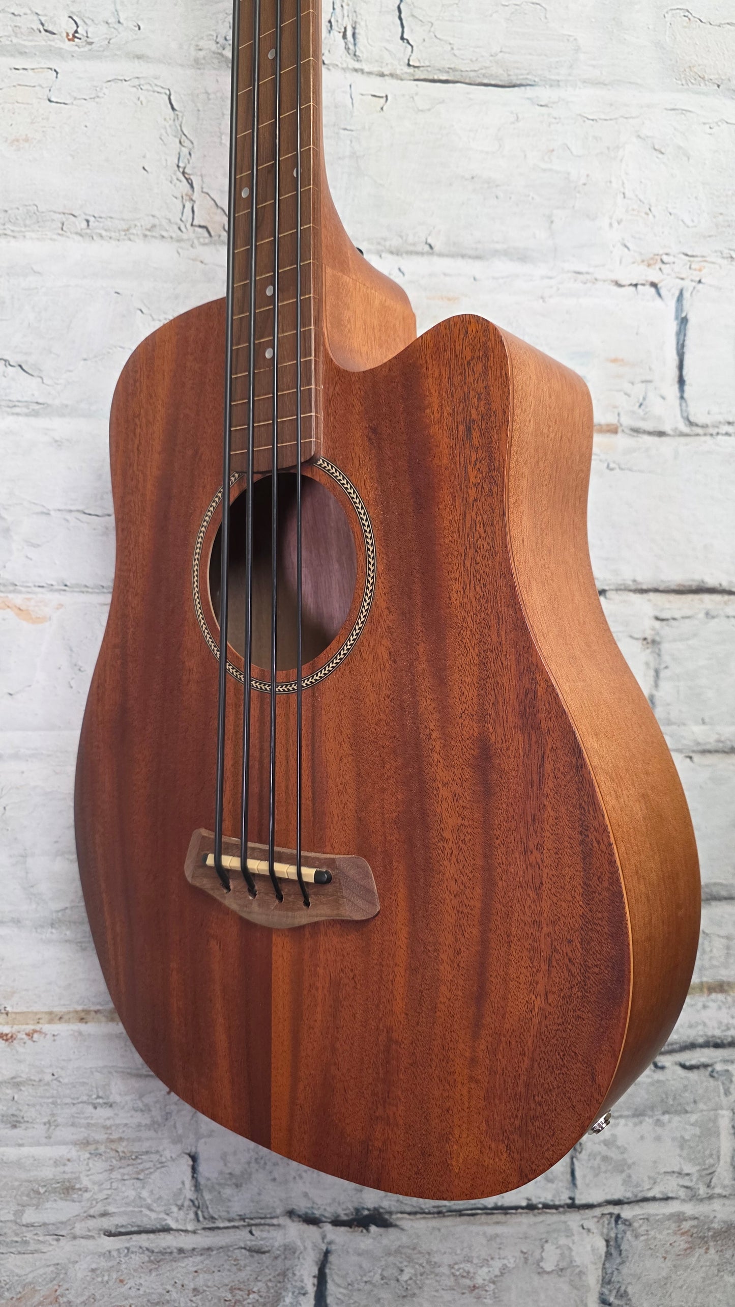 Gold Tone M-Bass25FL 25-inch Scale Fretless Acoustic-Electric MicroBass - Natural