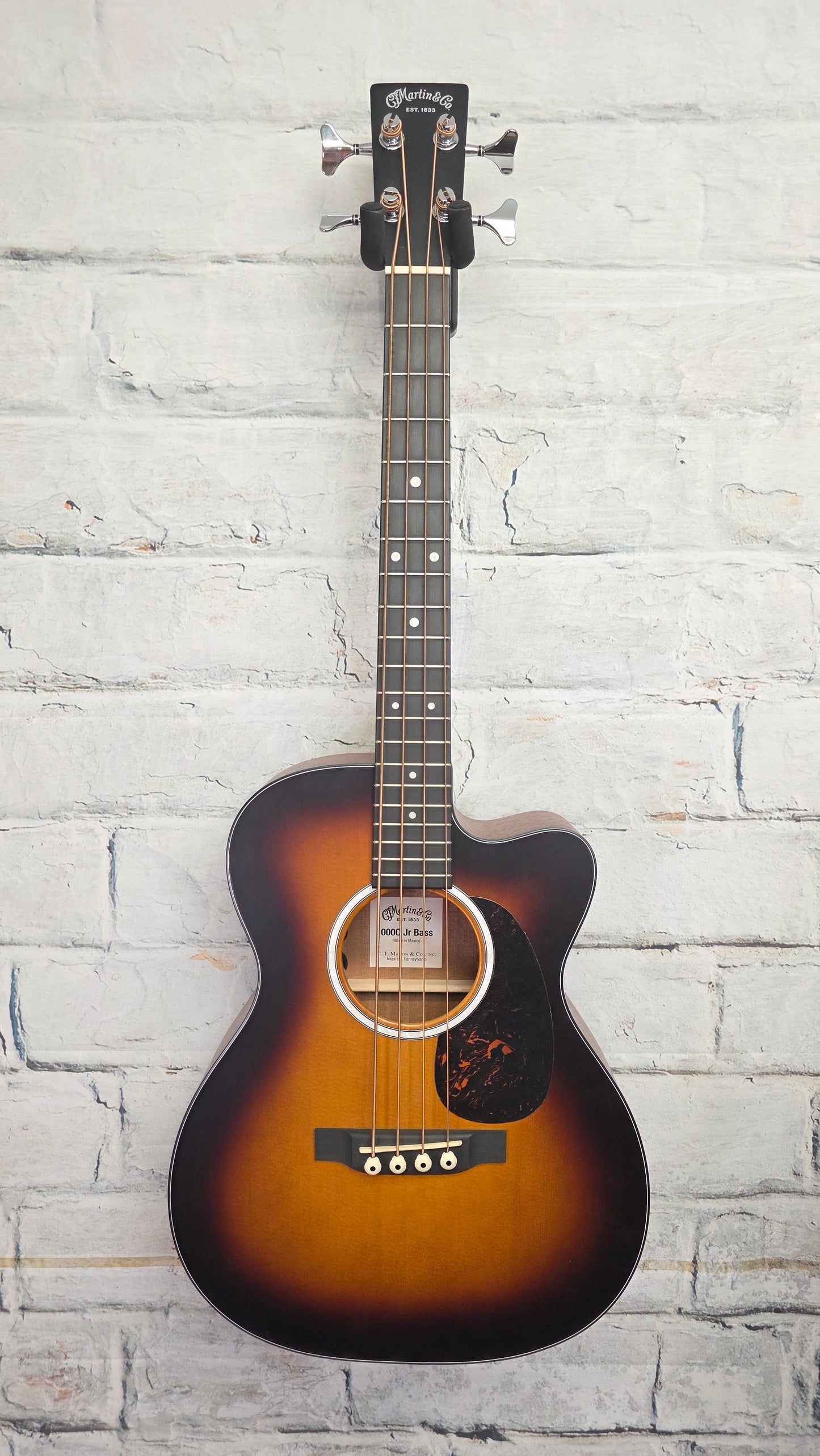 Martin 000CJR10EBB Cutaway Acoustic-Electric Bass Guitar - Burst