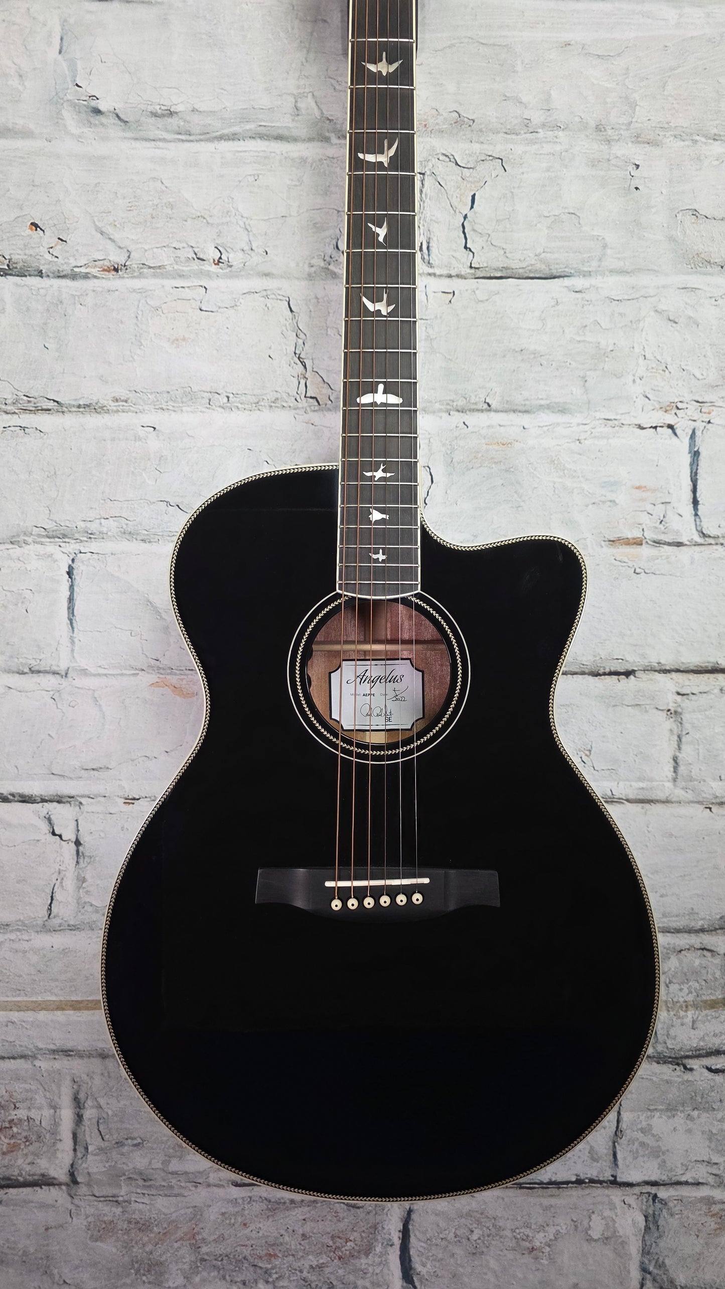 PRS SE Angelus A20E Acoustic-Electric Guitar - Black Top