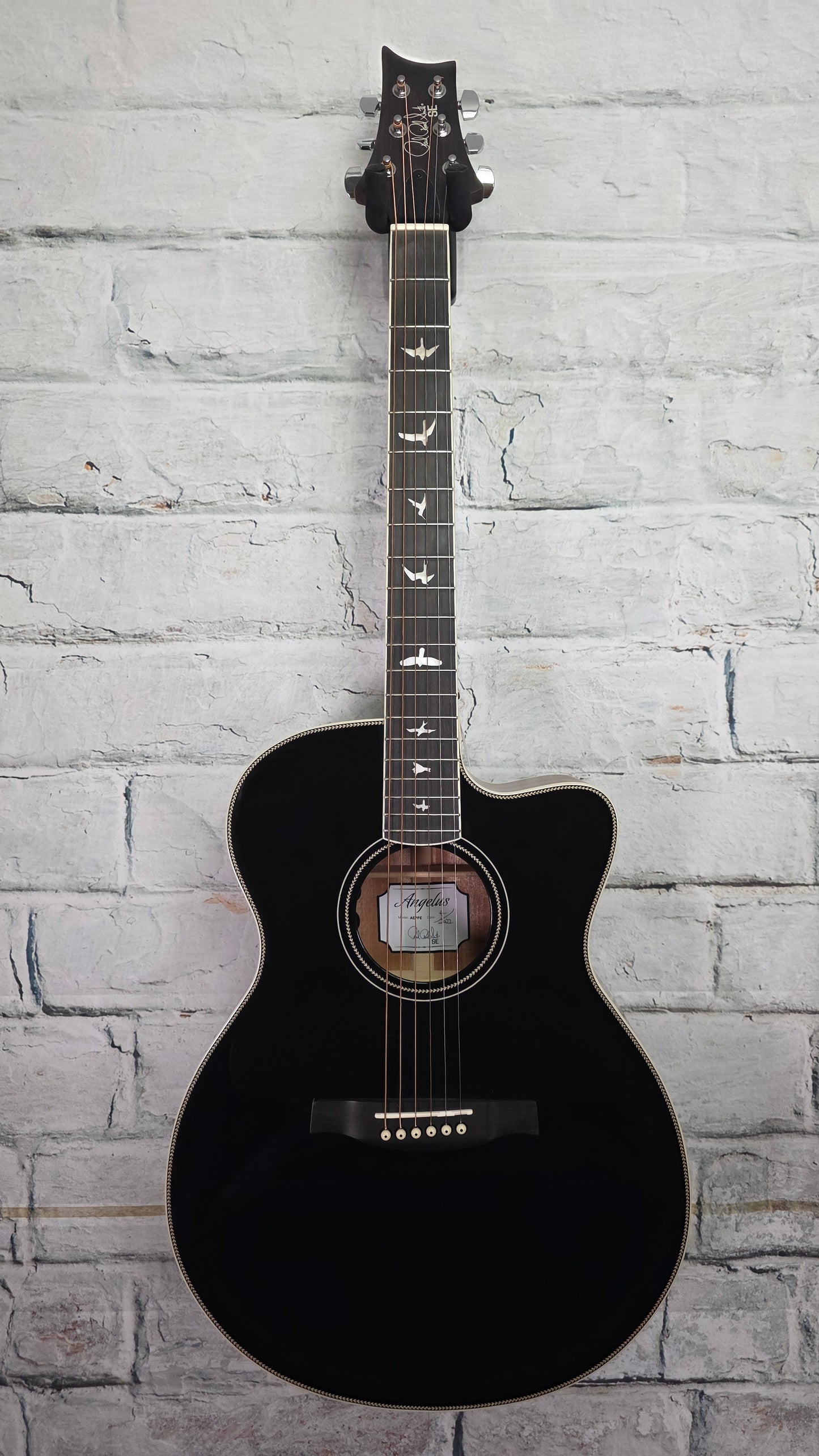 PRS SE Angelus A20E Acoustic-Electric Guitar - Black Top