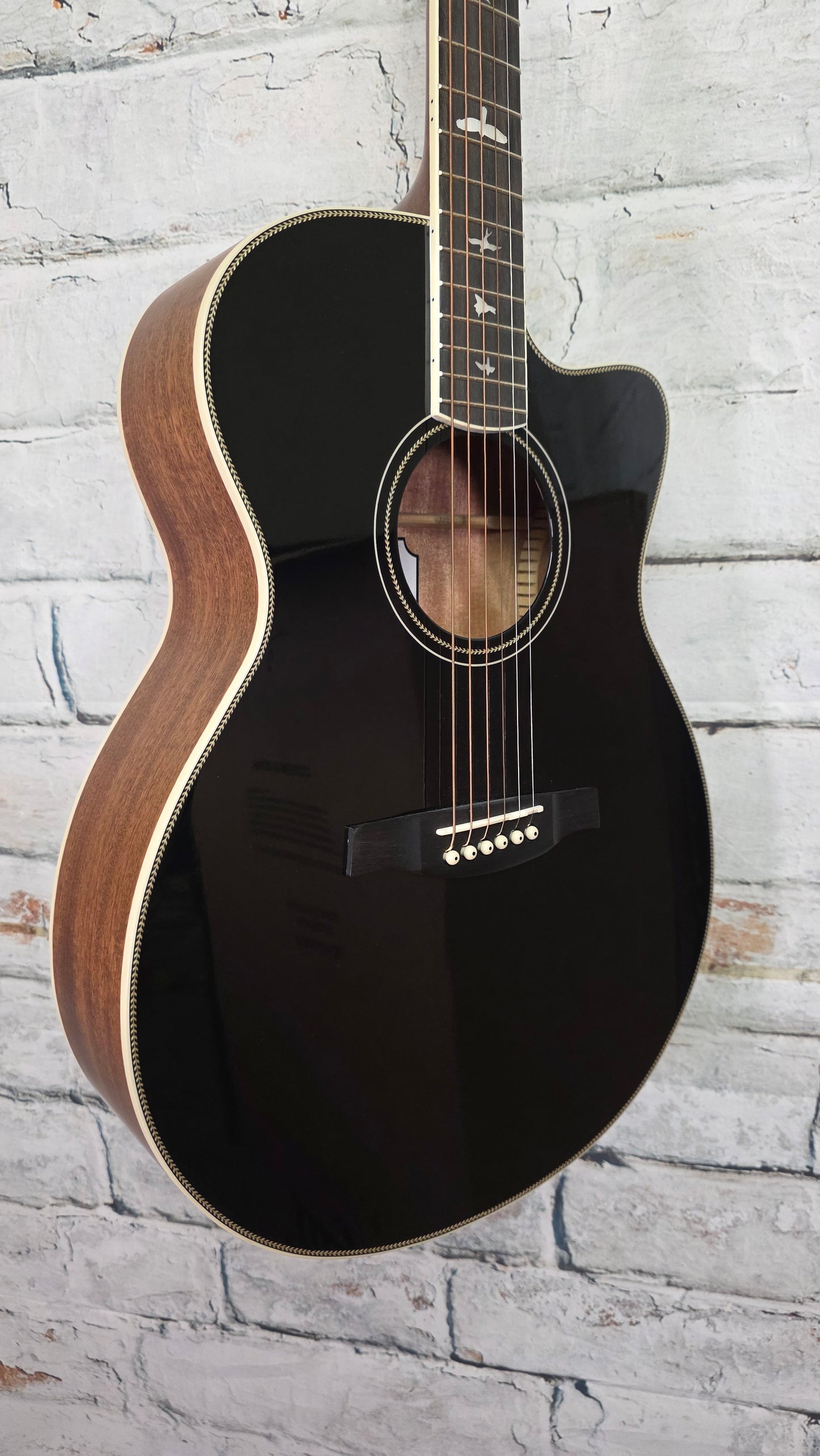 PRS SE Angelus A20E Acoustic-Electric Guitar - Black Top