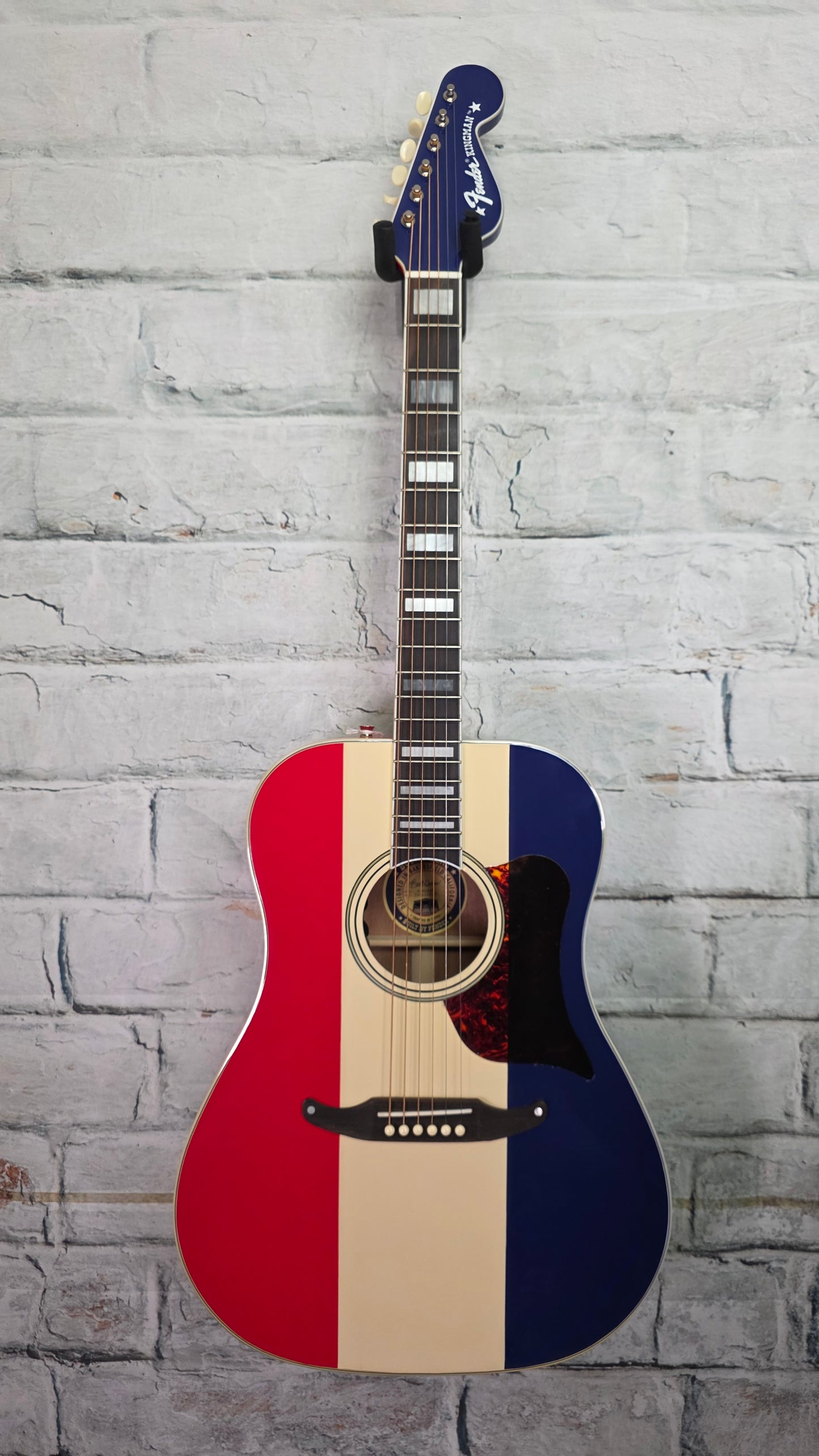 Fender Buck Owens Kingman Acoustic-Electric Guitar - Red, White, and Blue