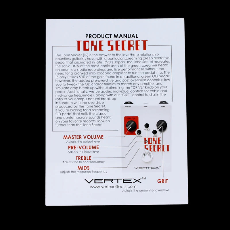 Tone Secret OD Guitar Effects Pedal