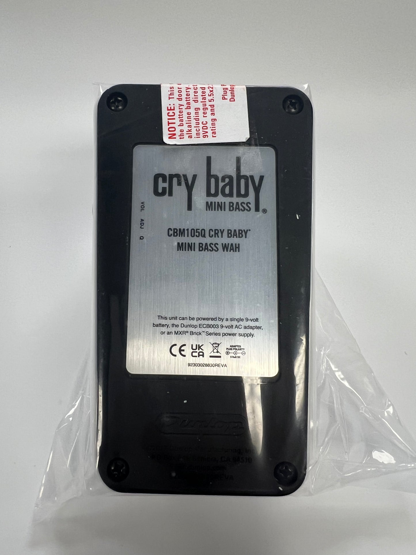 Dunlop Crybaby Bass Mini Wah Pedal