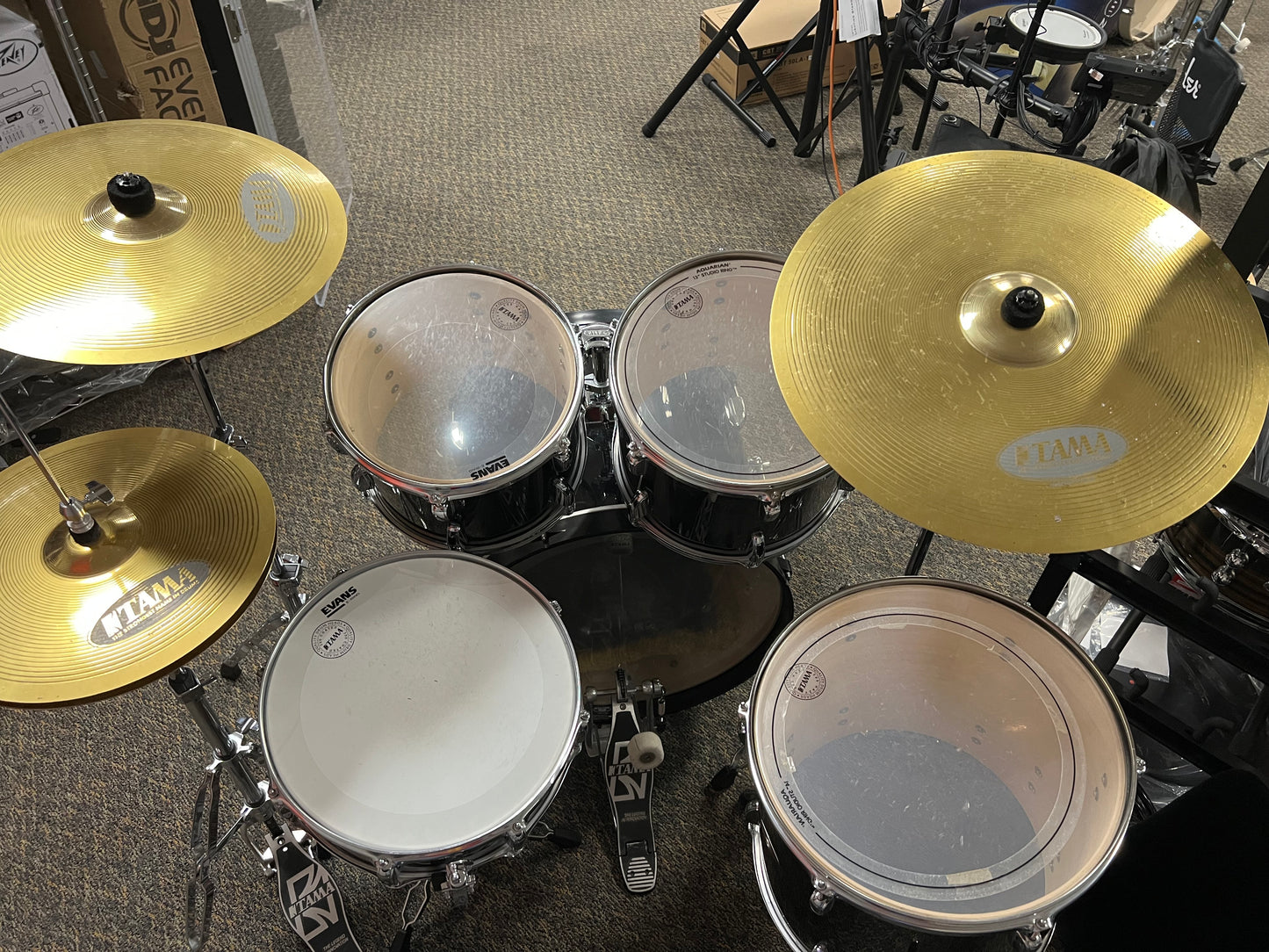 Used Tama Swingstar Acoustic Drum Set with Cymbals