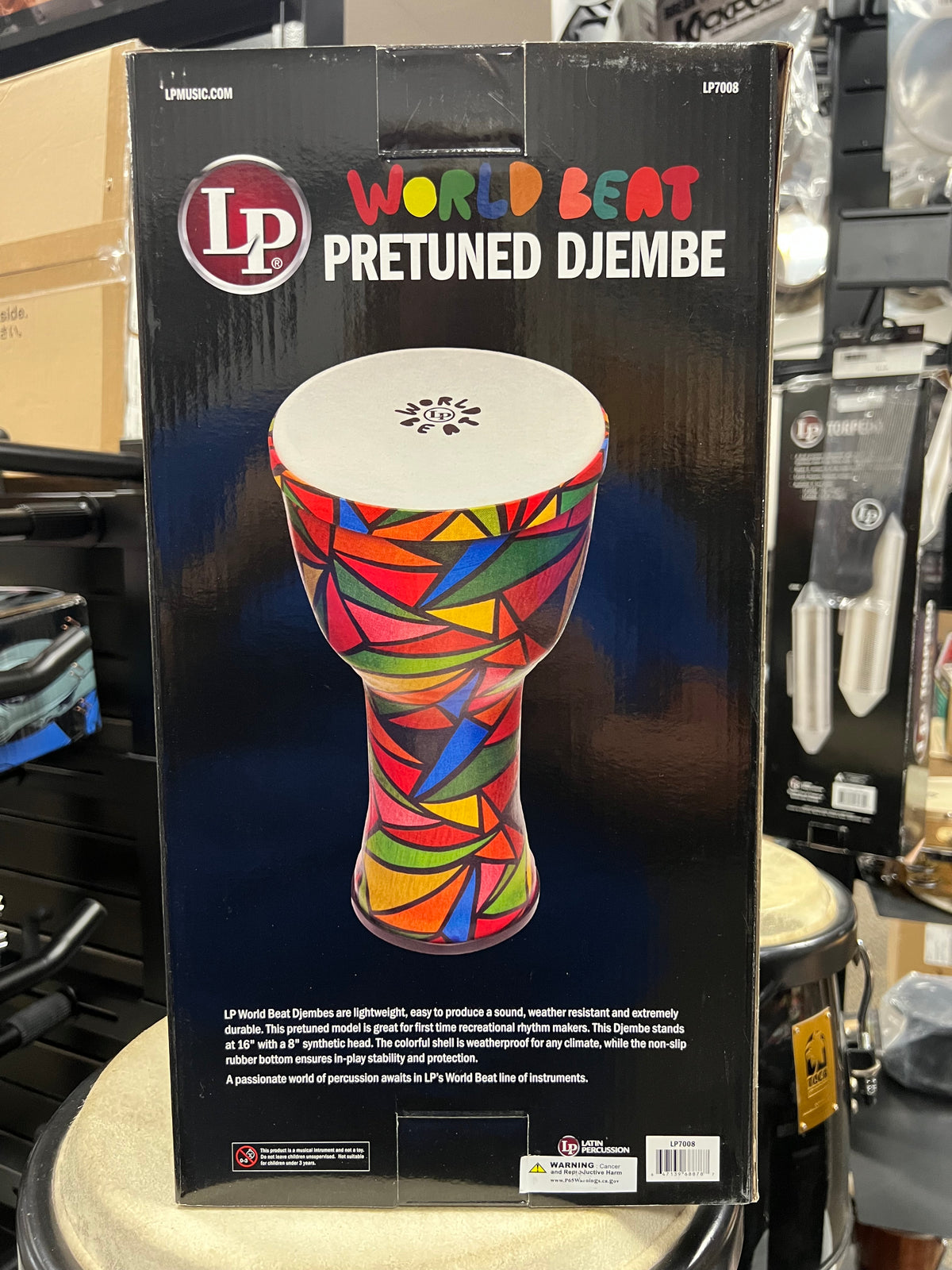 Latin Percussion World Beat Pretuned 8 Djembe