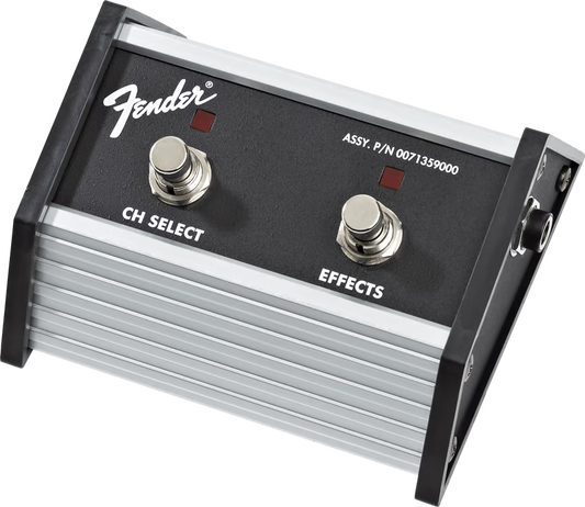Fender 2-Button Footswitch: Channel Select=Effects On-Off
