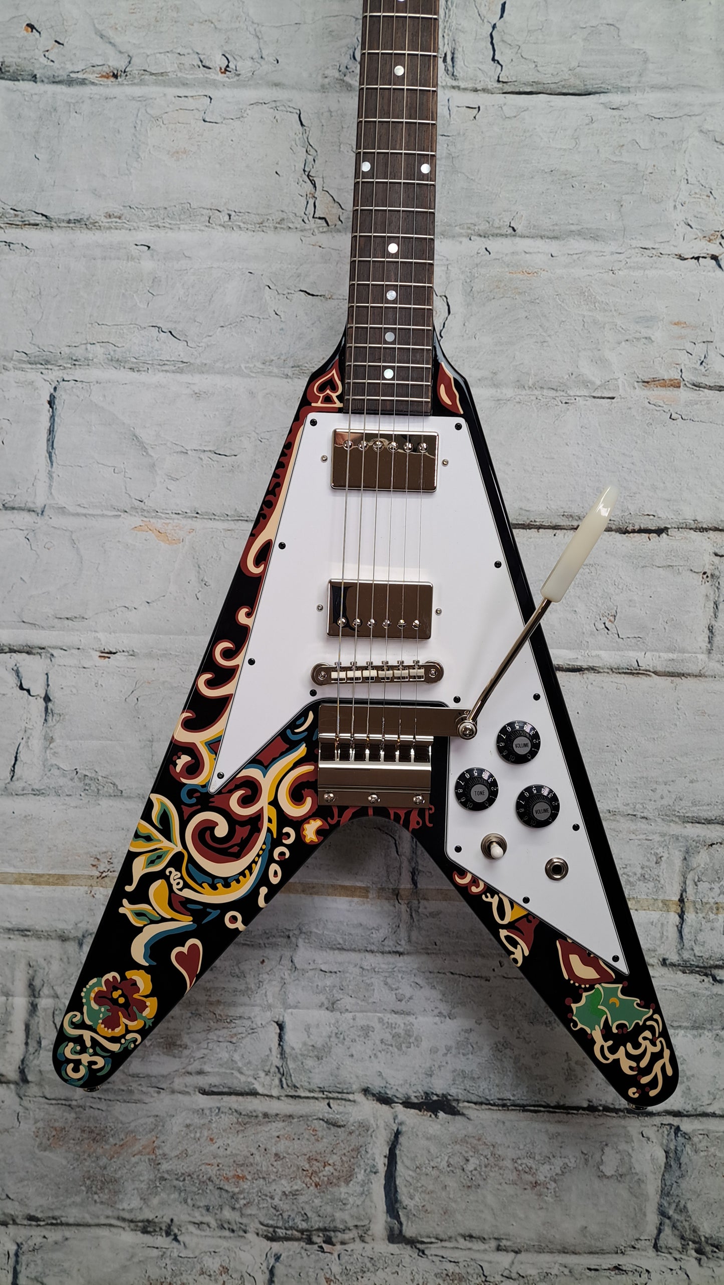 Epiphone Jimi Hendrix "Love Drops" Flying V - Ebony