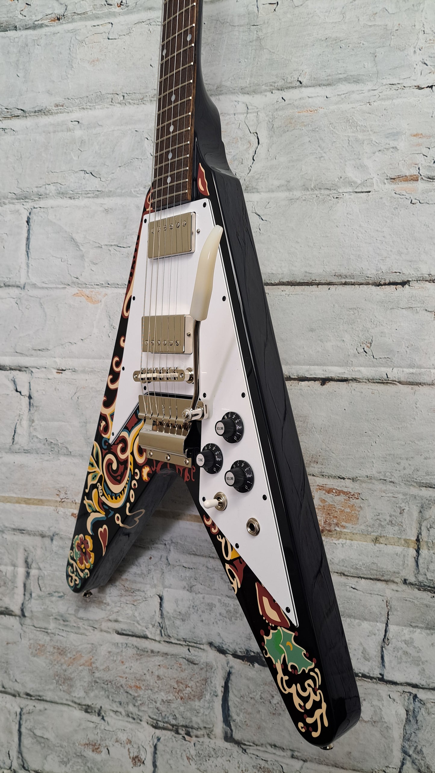 Epiphone Jimi Hendrix "Love Drops" Flying V - Ebony