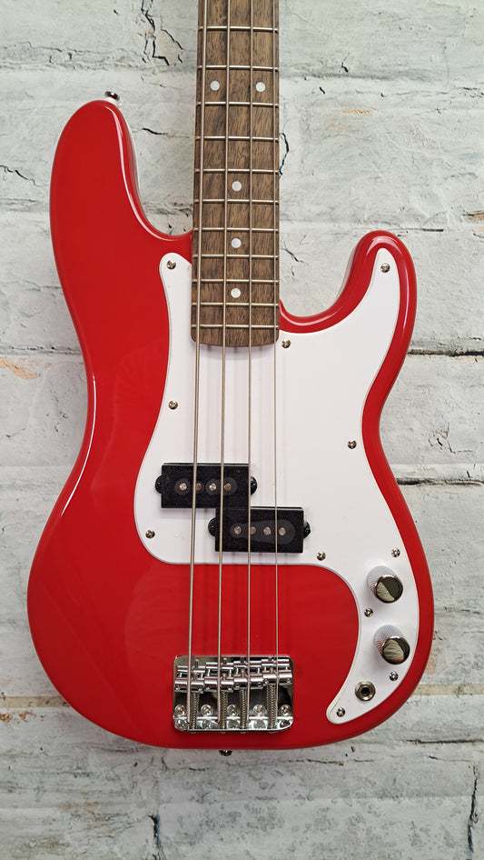 Squier Mini Precision Electric Bass - Red