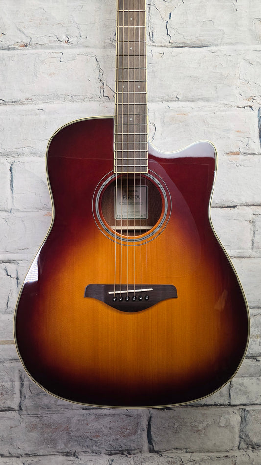 Yamaha TransAcoustic Folk Cutaway - Brown Sunburst