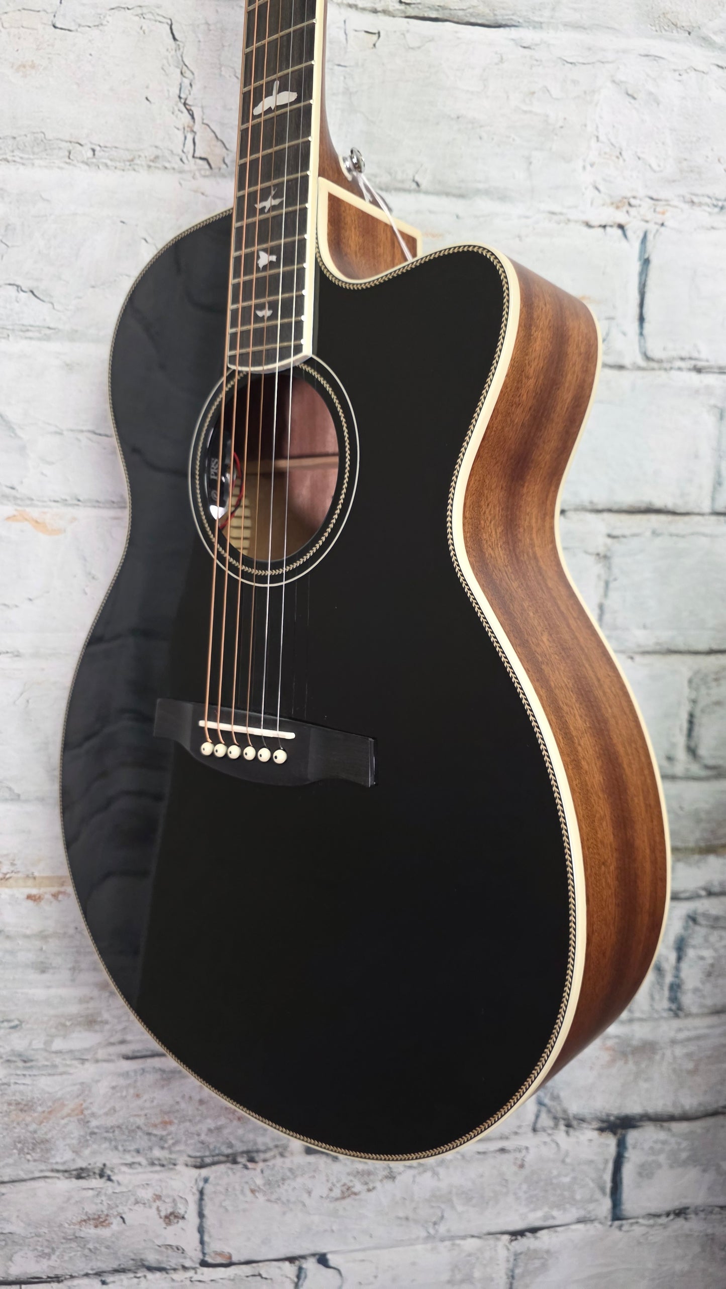 PRS SE Angelus A20E Acoustic-Electric Guitar - Black Top