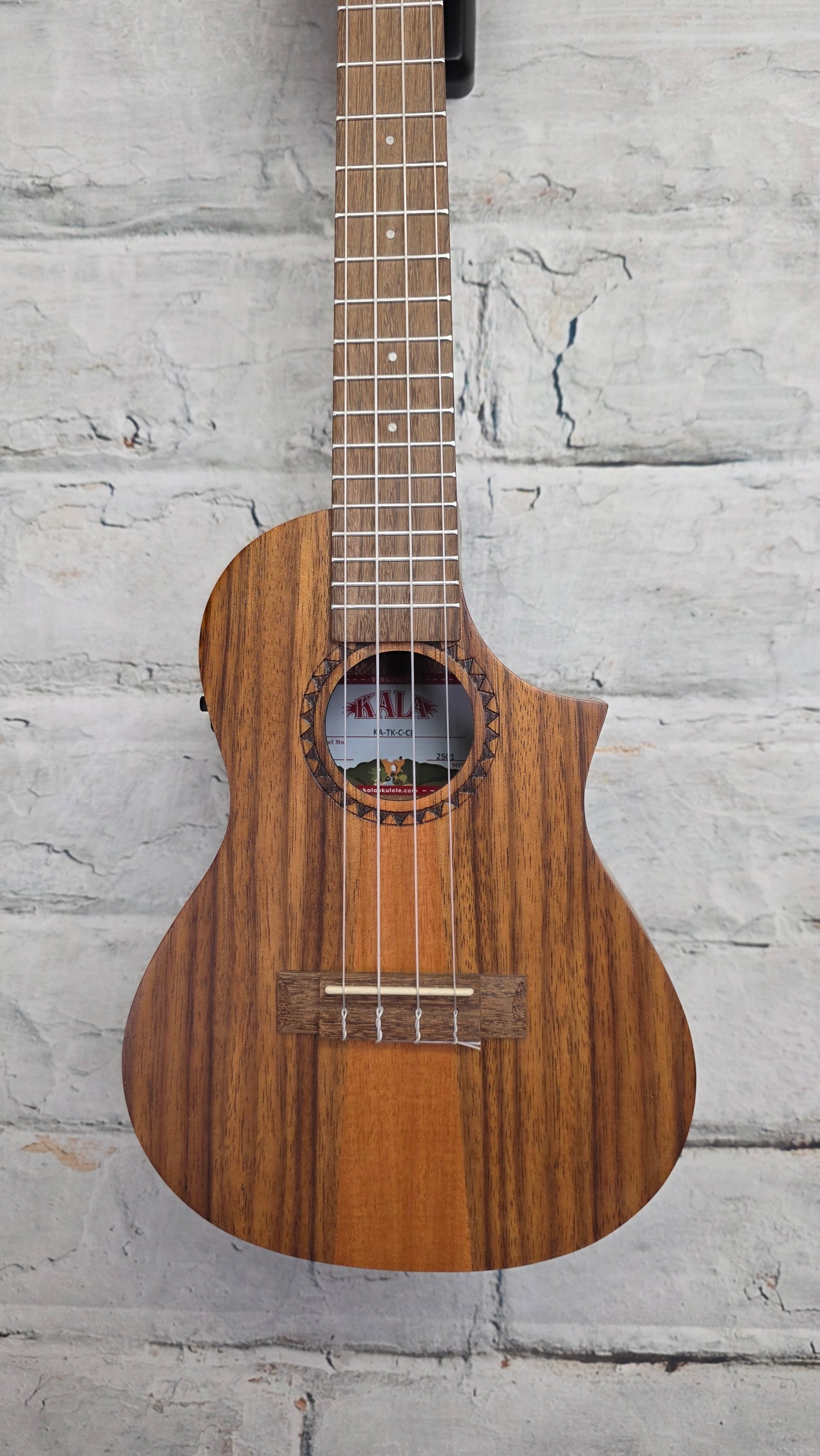 Kala Teak Tri-Top Concert Ukulele w/ Cutaway & EQ