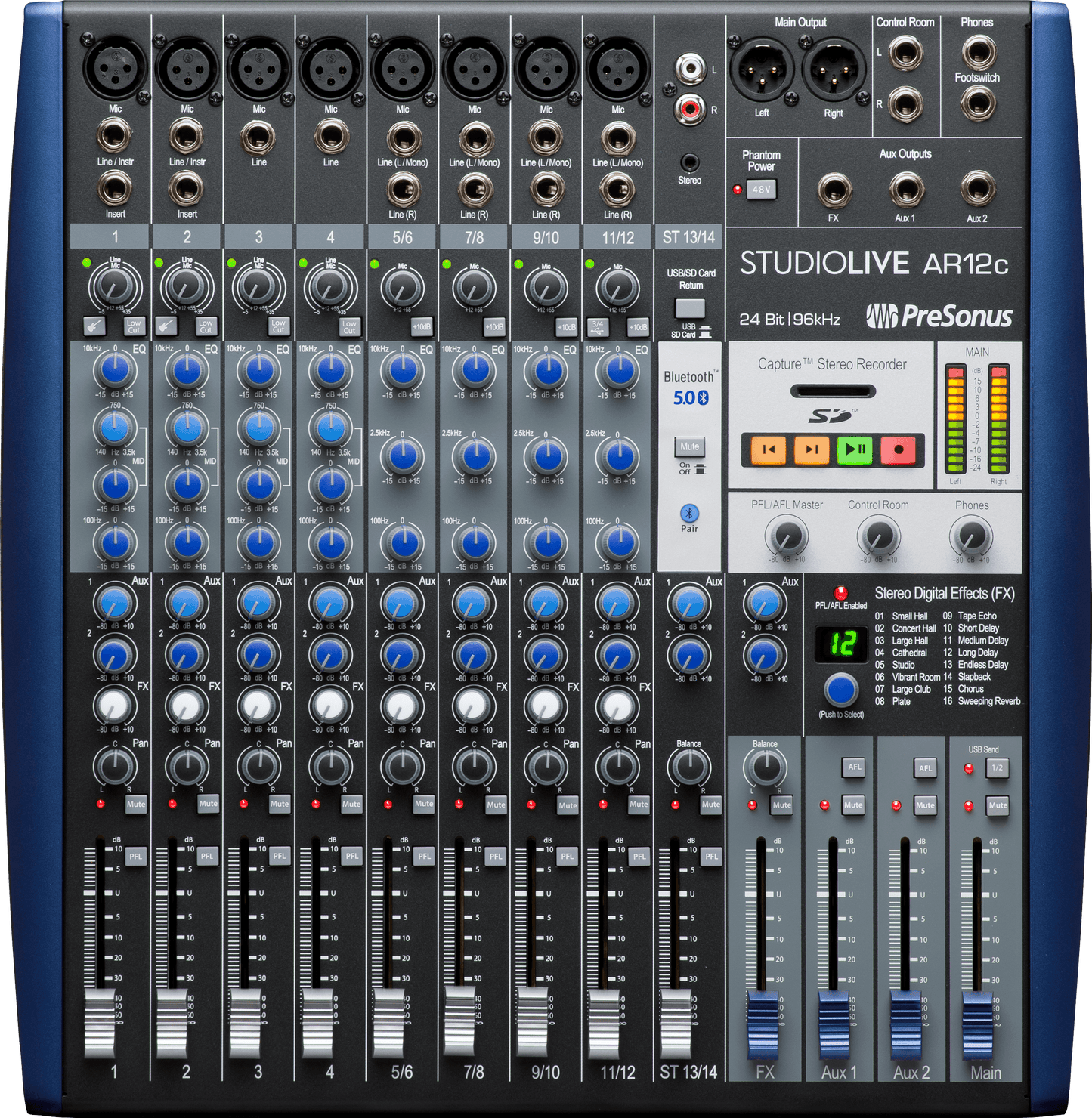 PreSonus StudioLive AR12c Analog Mixer