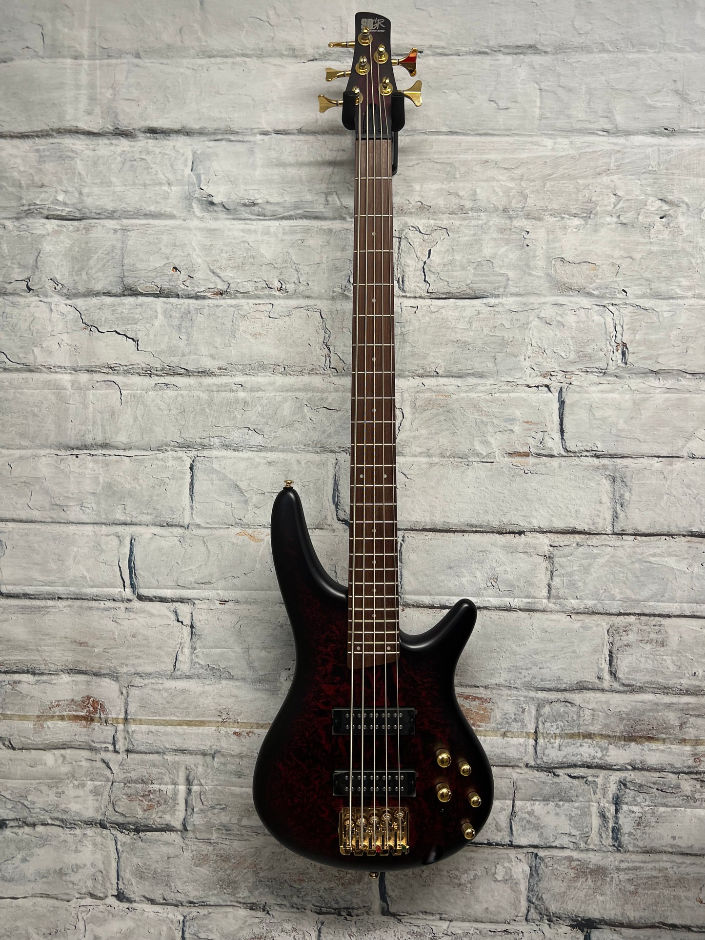 Ibanez SR Standard SR305E 5-String Bass Guitar-Wine Red