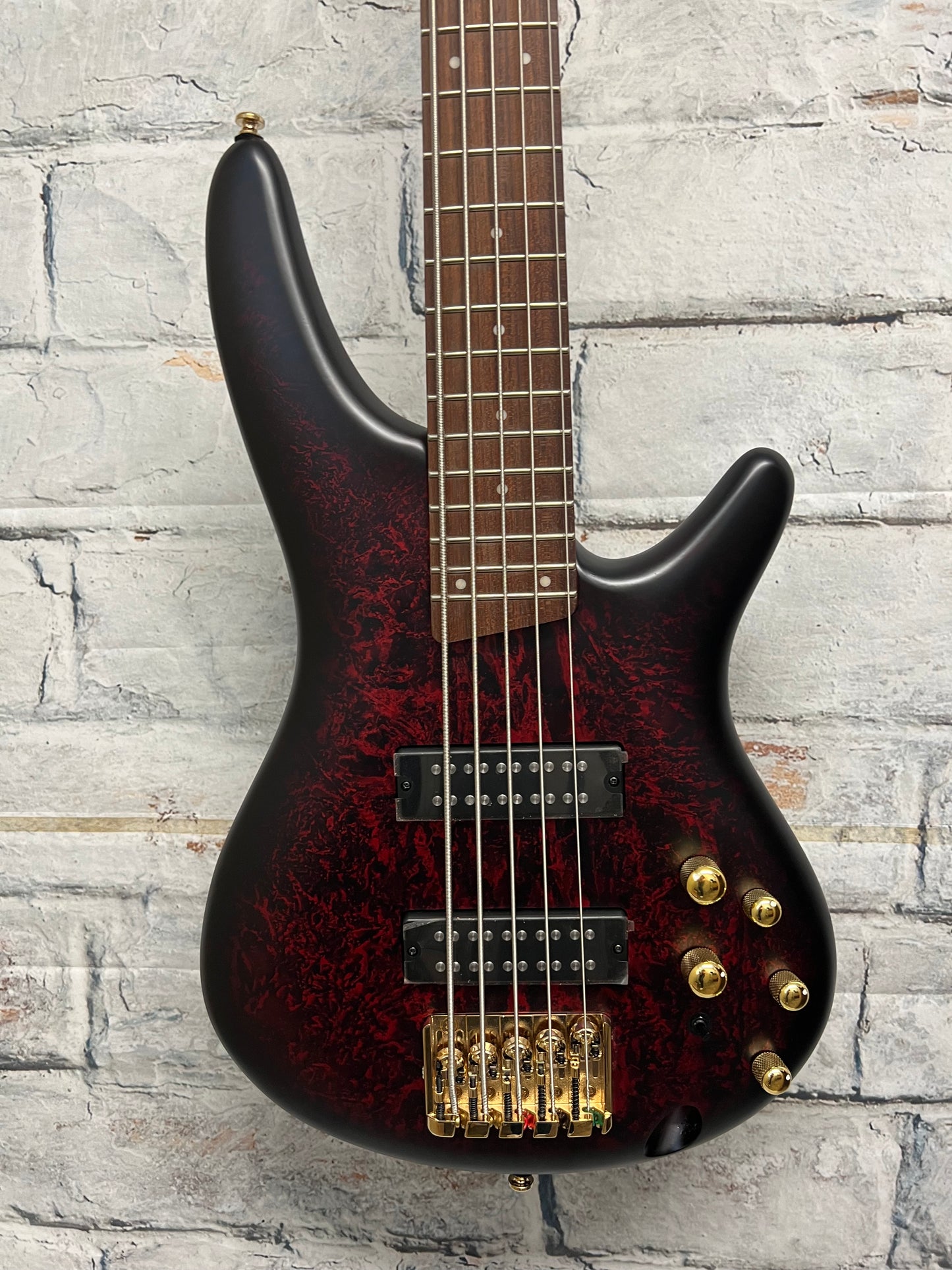 Ibanez SR Standard SR305E 5-String Bass Guitar-Wine Red