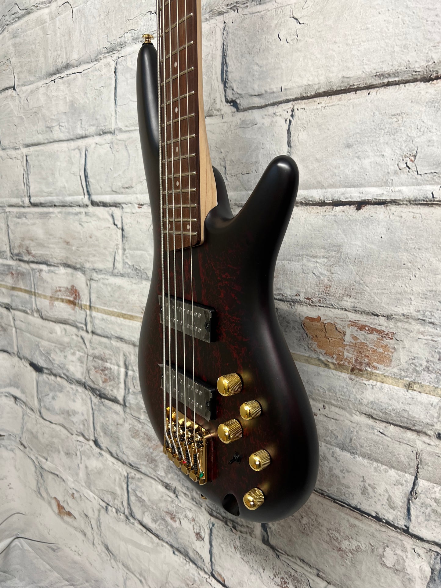 Ibanez SR Standard SR305E 5-String Bass Guitar-Wine Red
