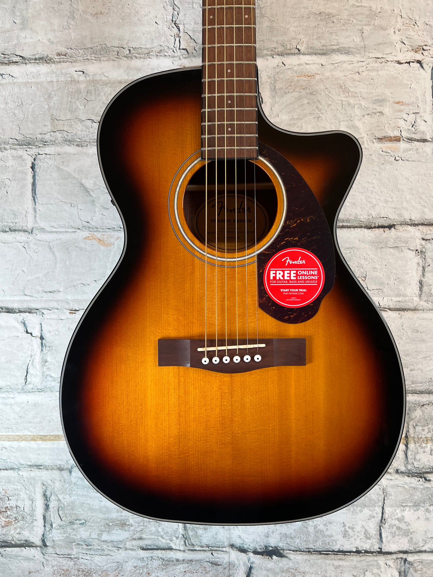 Fender Cc-140sce Concert, Walnut Fingerboard Sunburst with Case