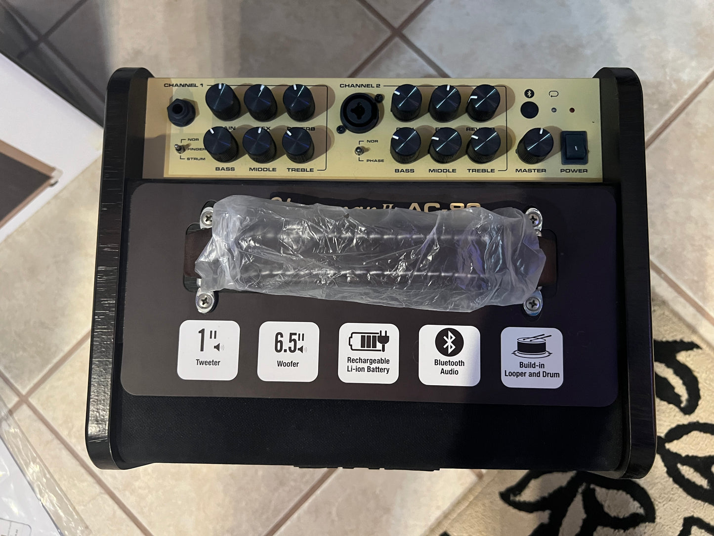 Nux Stageman II AC-80 Acoustic Guitar Amp with NMP-2 Footswitch