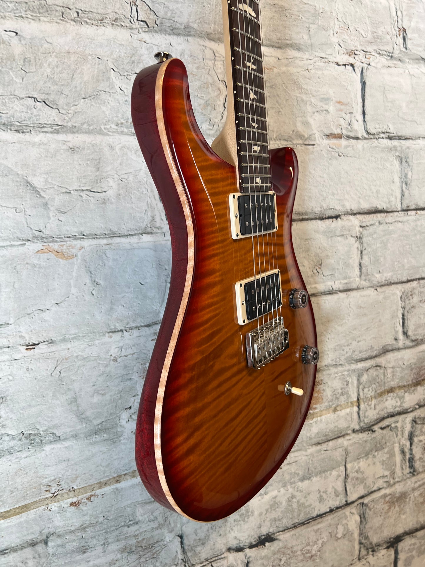PRS CE24 Electric Guitar Dark Cherry Sunburst with Gig Bag