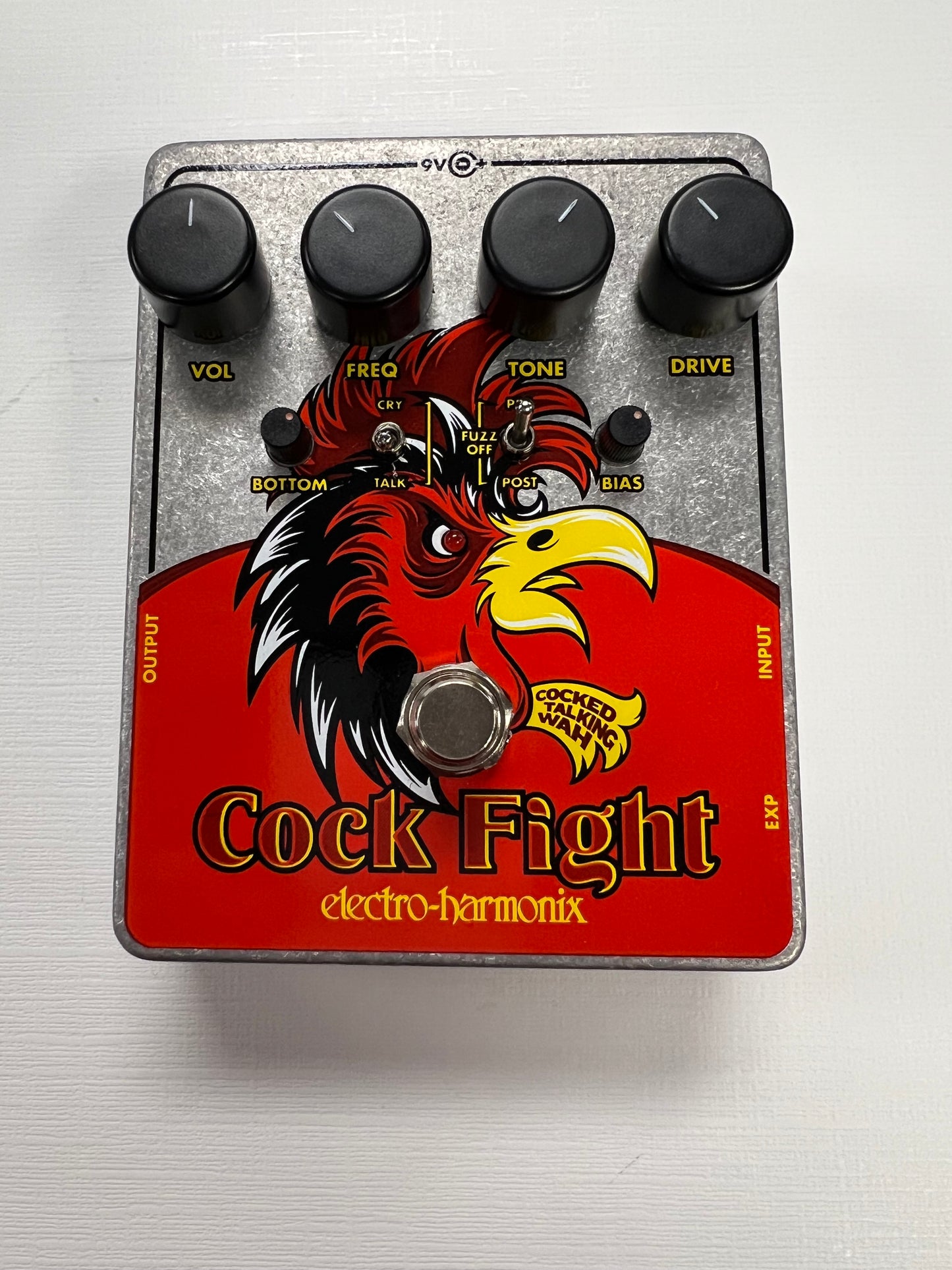 Electro Harmonix Cock Fight Cocked Talking Wah with Power Supply