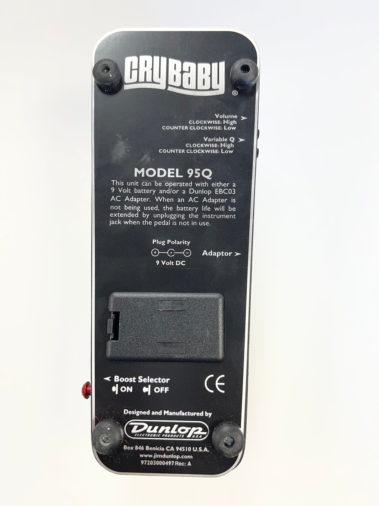Used Dunlop Crybaby Wah 95Q