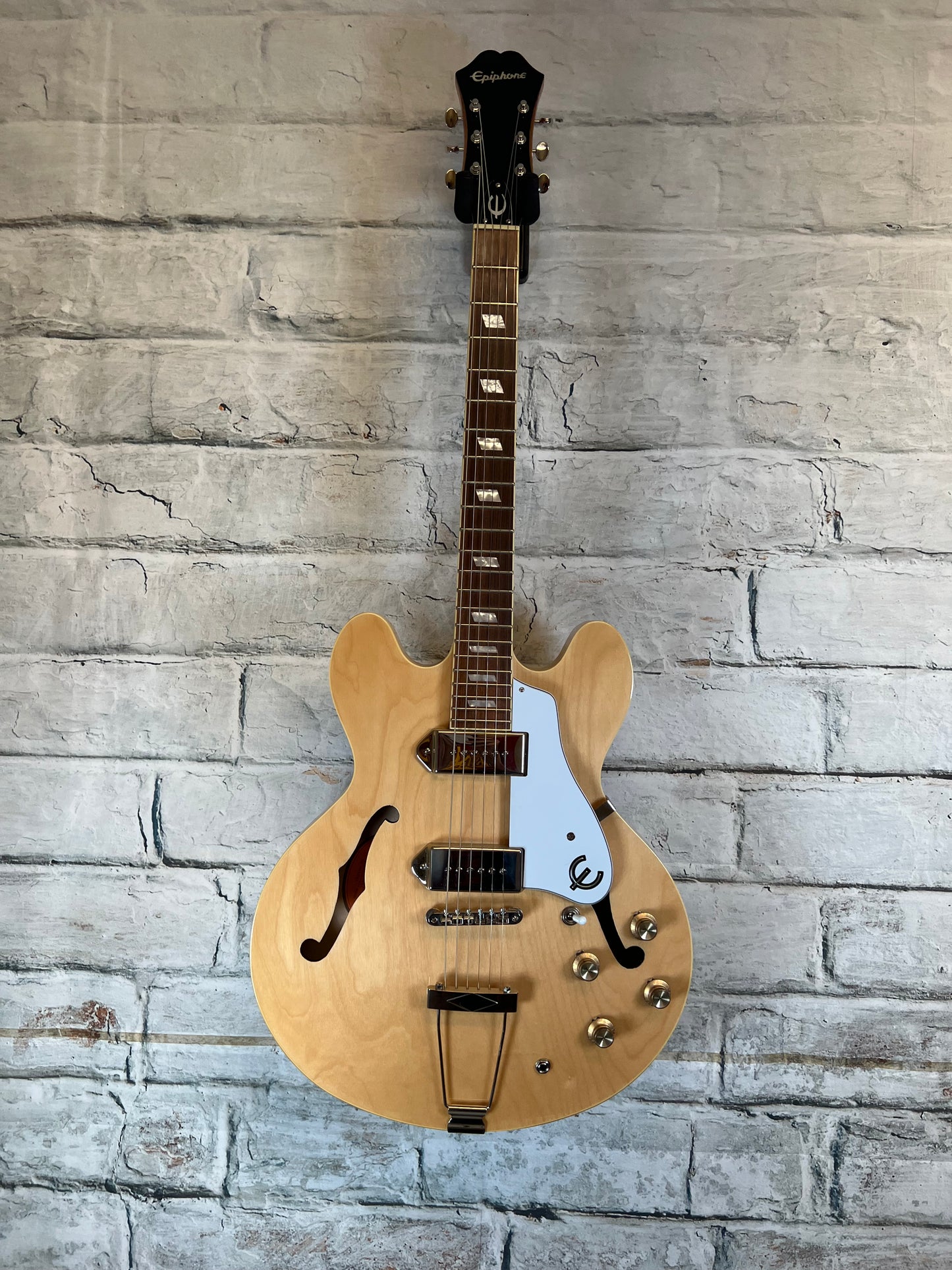 Used Epiphone Casino Natural Electric Guitar