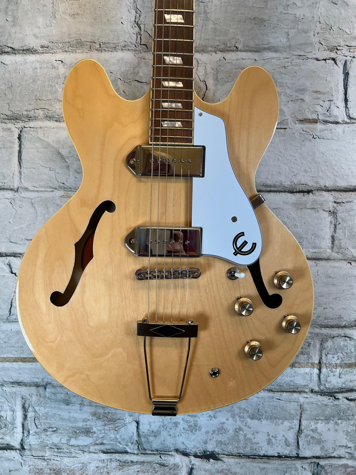Used Epiphone Casino Natural Electric Guitar