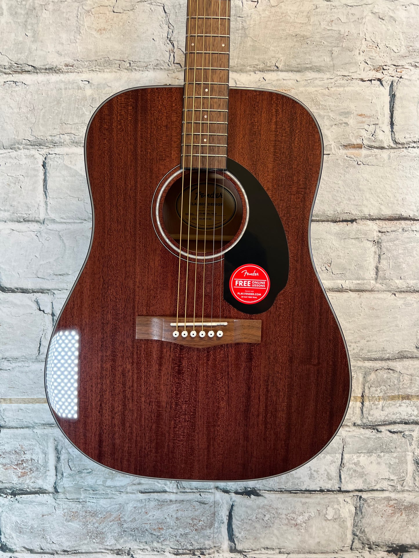 Fender Cd-60s All Mahogany Solid Top Acoustic