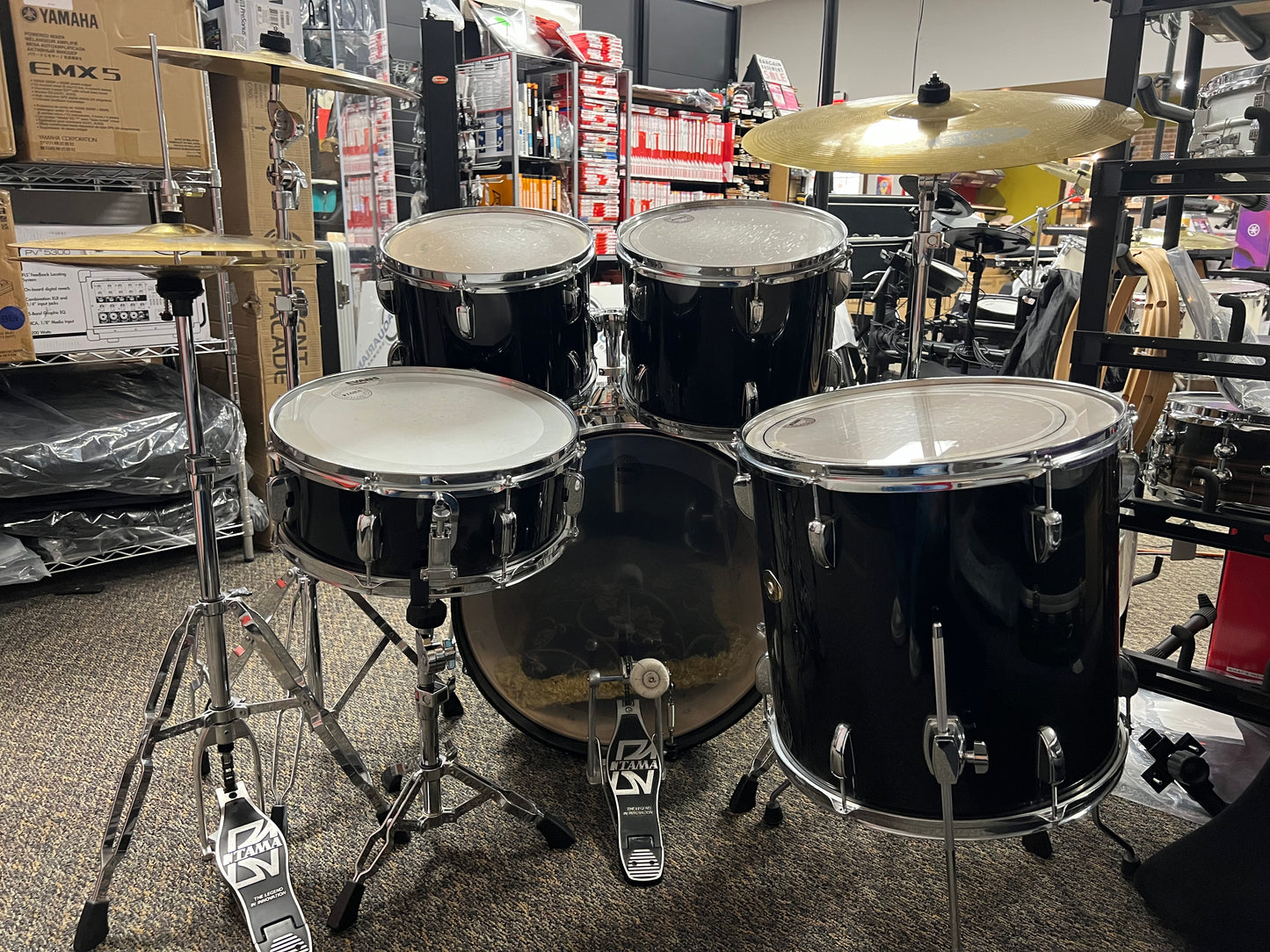 Used Tama Swingstar Acoustic Drum Set with Cymbals