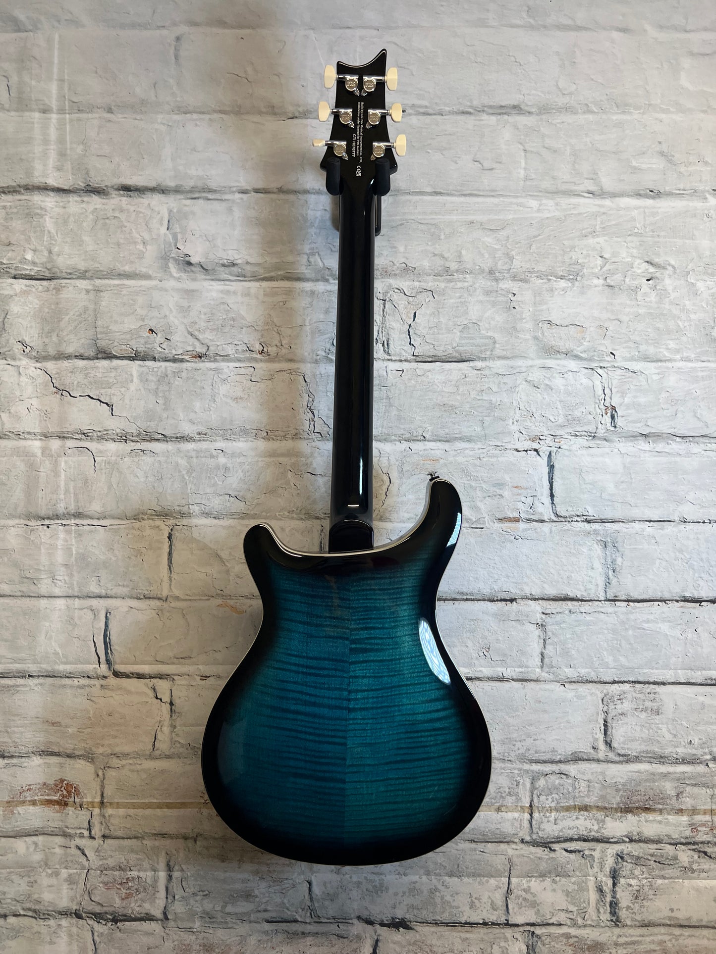 PRS SE Hollowbody II Piezo Electric Guitar-Peacock Blue With Bag