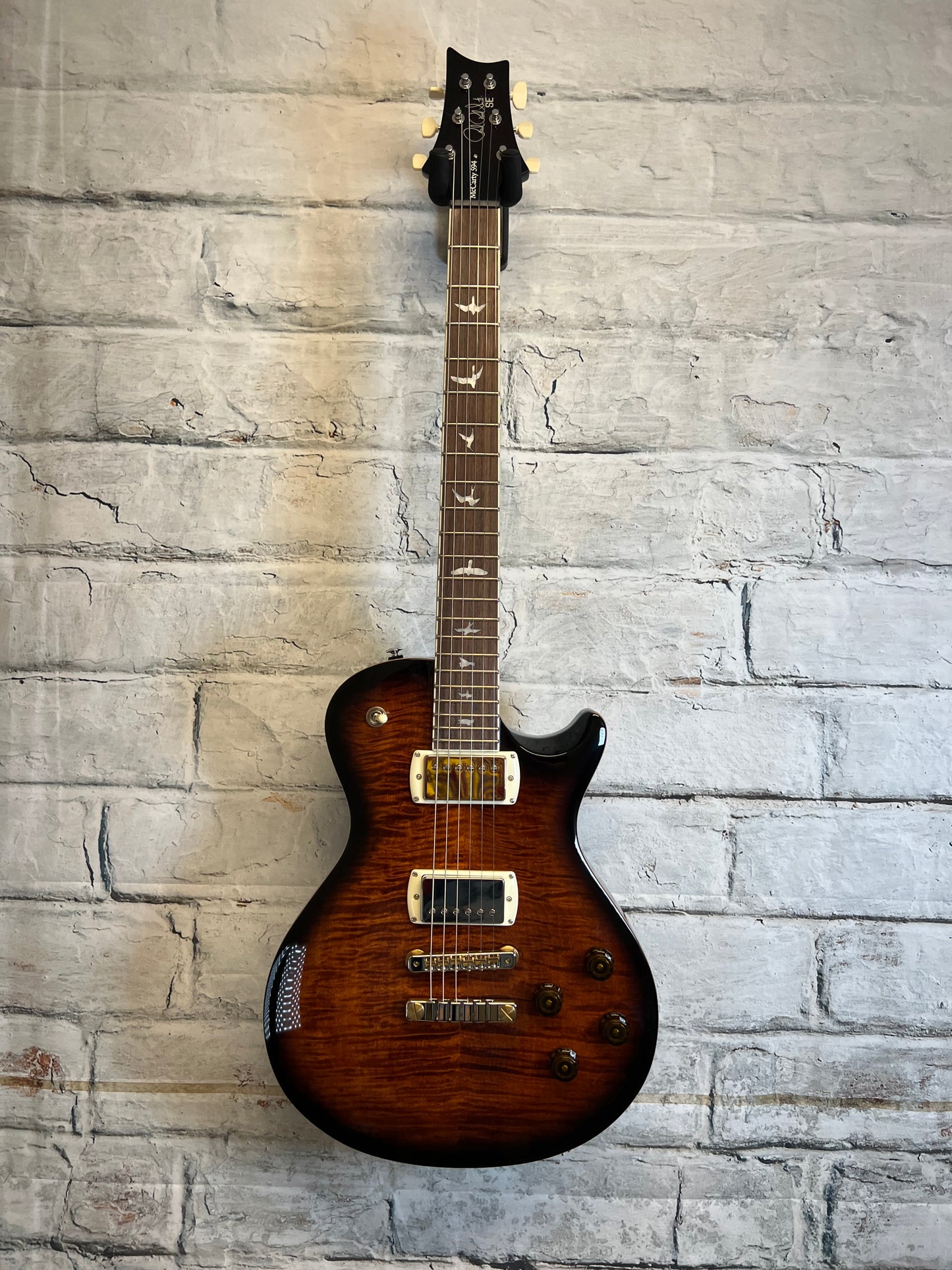 PRS SE Singlecut McCarty 594 Electric Guitar-Black Gold with Bag