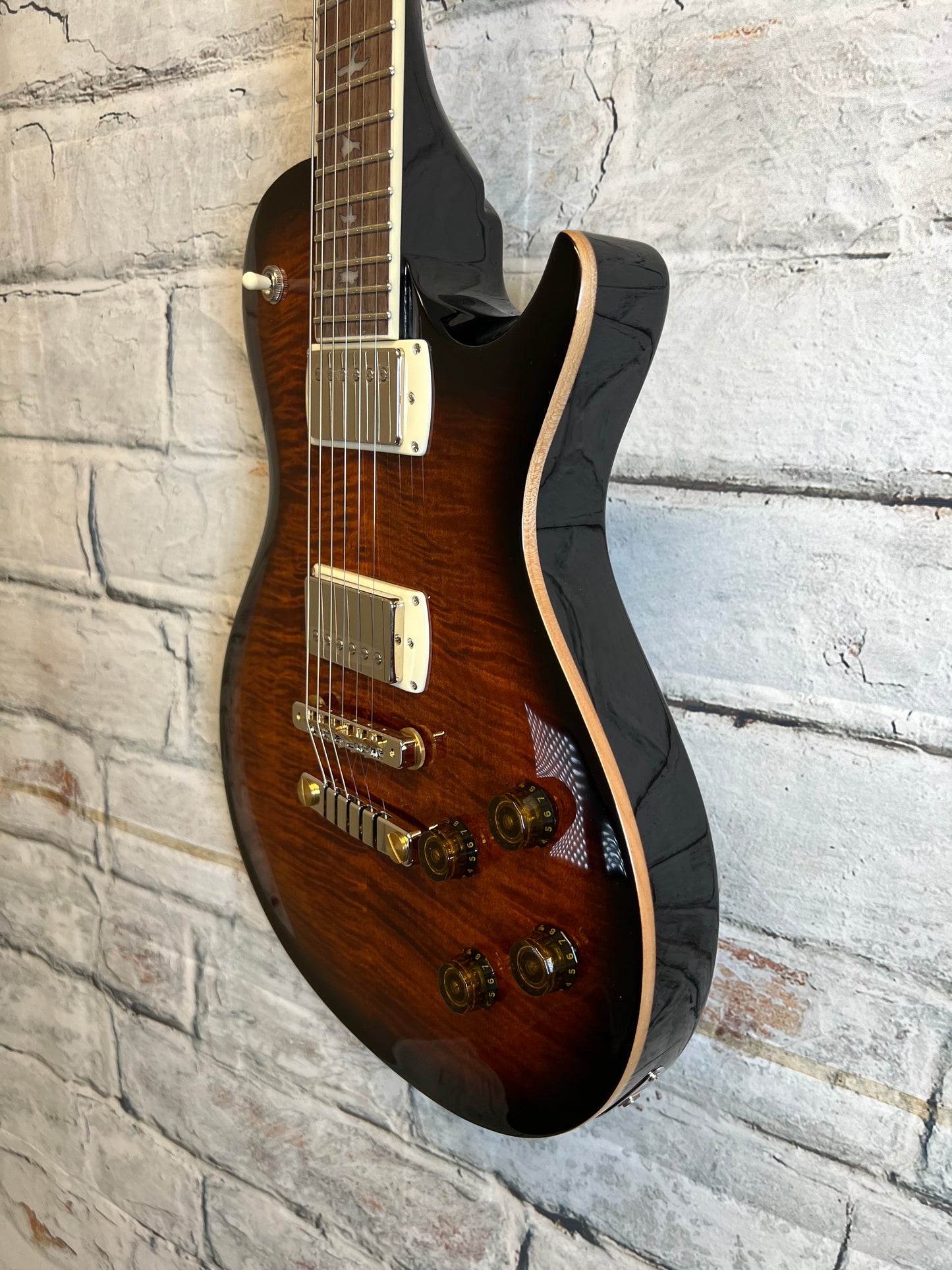 PRS SE Singlecut McCarty 594 Electric Guitar-Black Gold with Bag