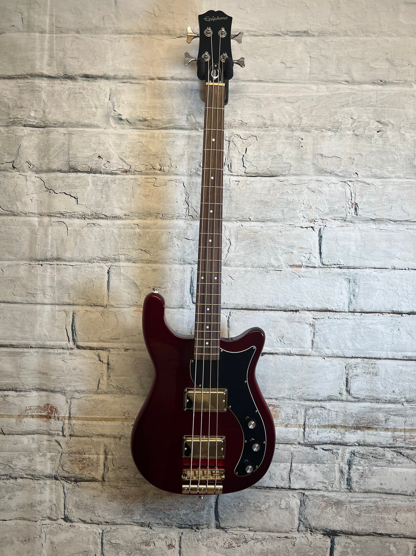 Epiphone Embassy Bass Sparkinlg Burgandy