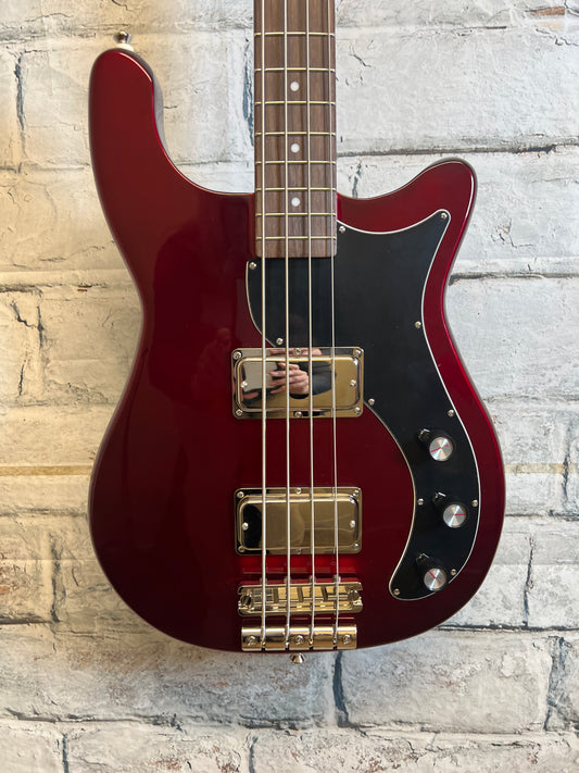 Epiphone Embassy Bass Sparkinlg Burgandy
