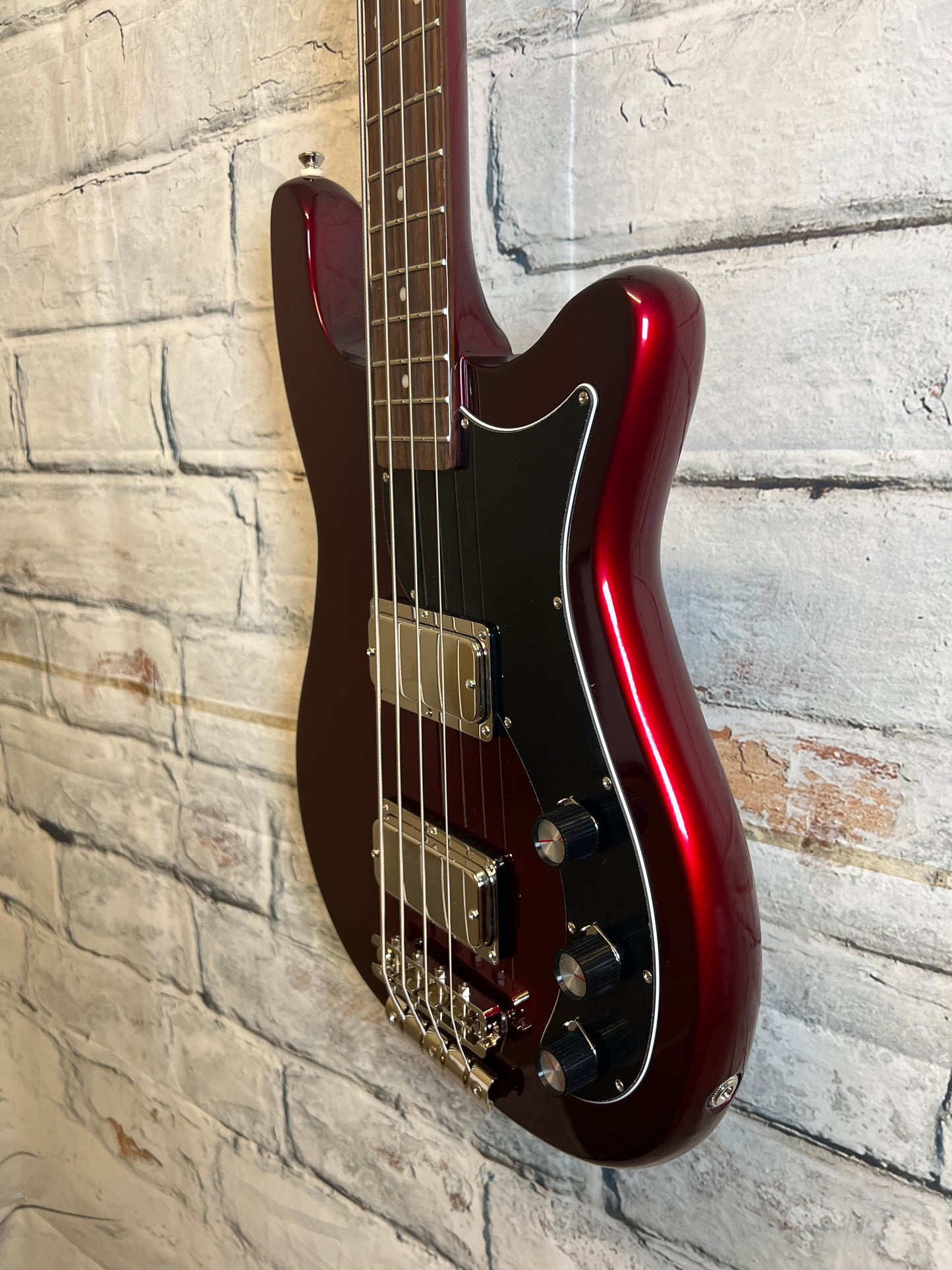 Epiphone Embassy Bass Sparkinlg Burgandy