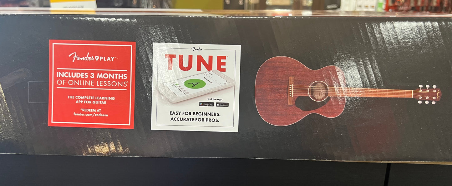 Fender CC-60S Concert Pack V2, All Mahogany