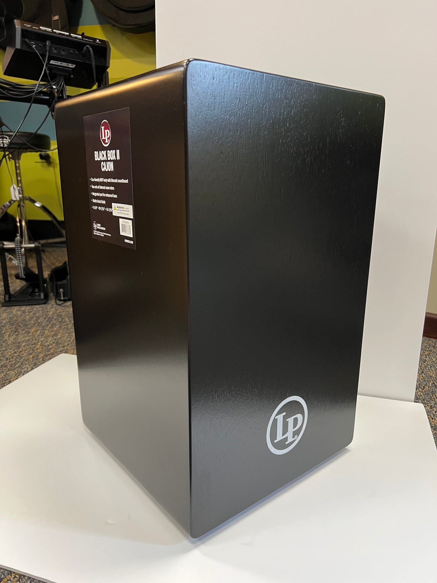 Latin Percussion Black Box II Cajon- Black