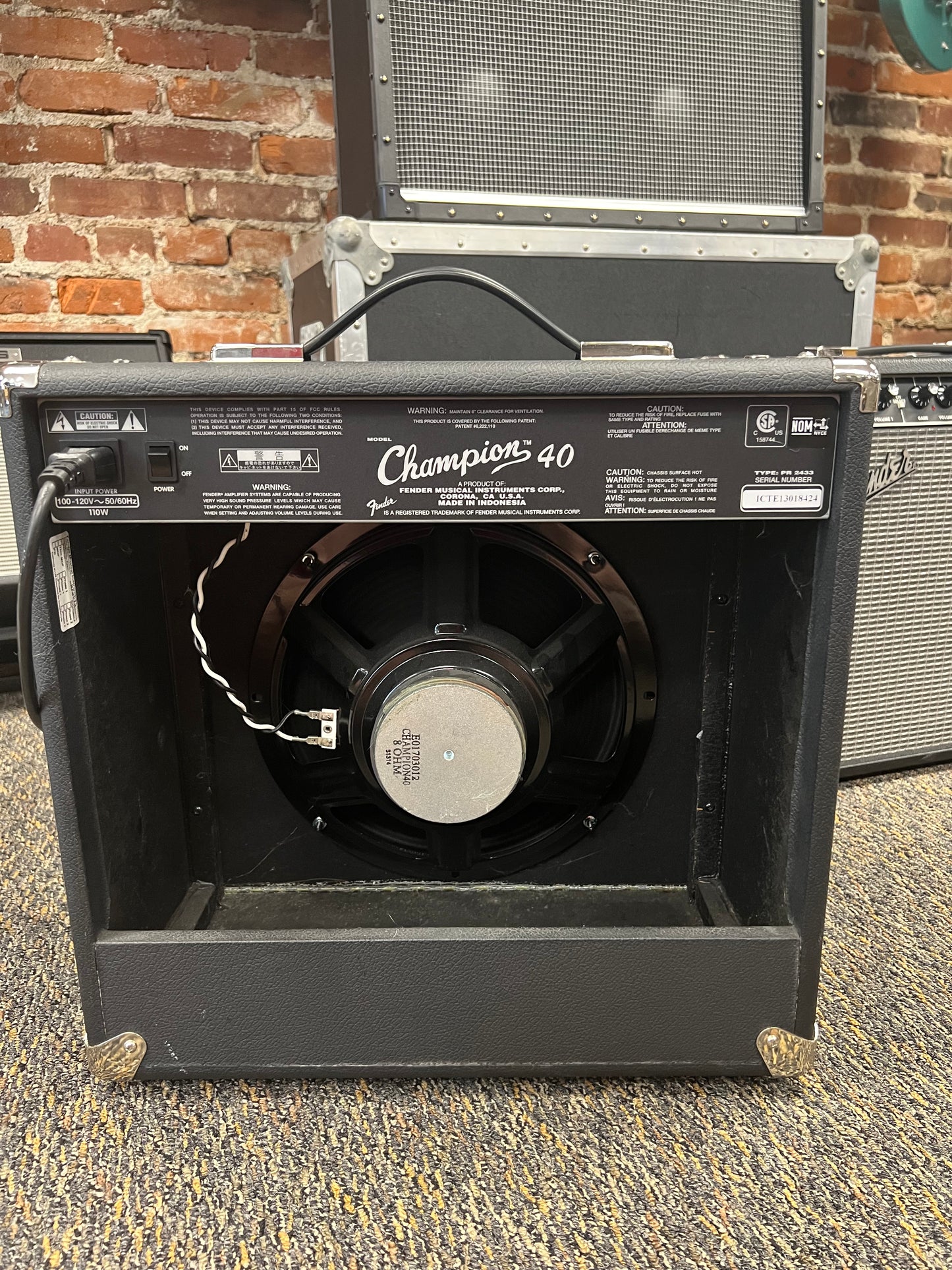 Used Fender Champion 40 Electric Guitar Amplifier