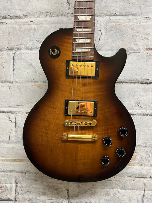 Used Gibson Les Paul Studio Bourbon Burst Flame Maple Top with Hardshell Case