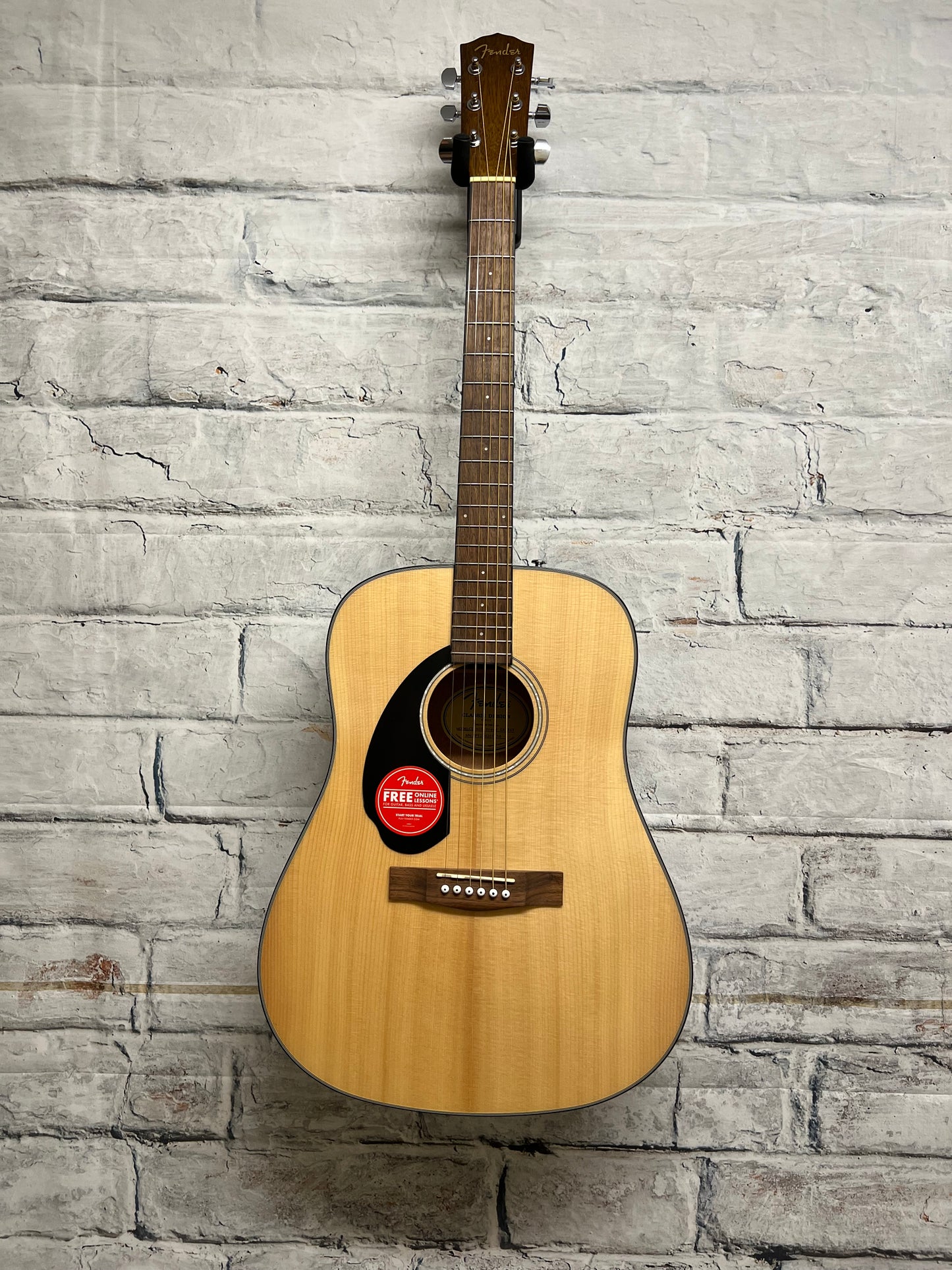 Fender Cd-60s Left Handed Natural Acoustic Solid Top Guitar