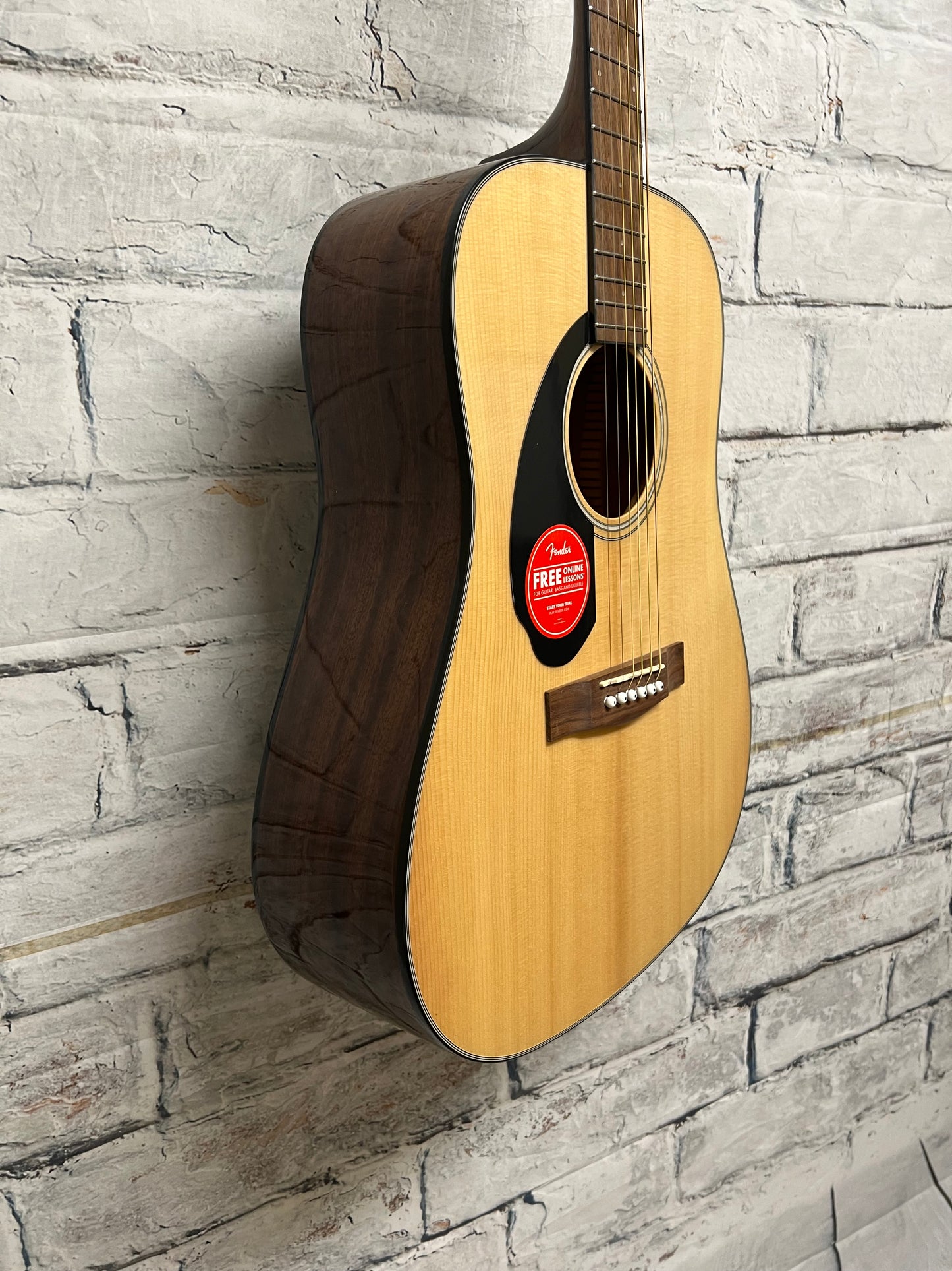 Fender Cd-60s Left Handed Natural Acoustic Solid Top Guitar
