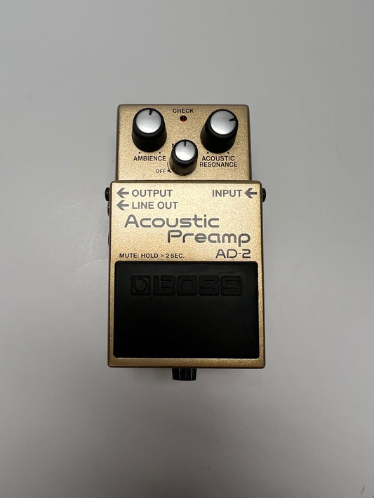 Used Boss AD-2 Acoustic Preamp